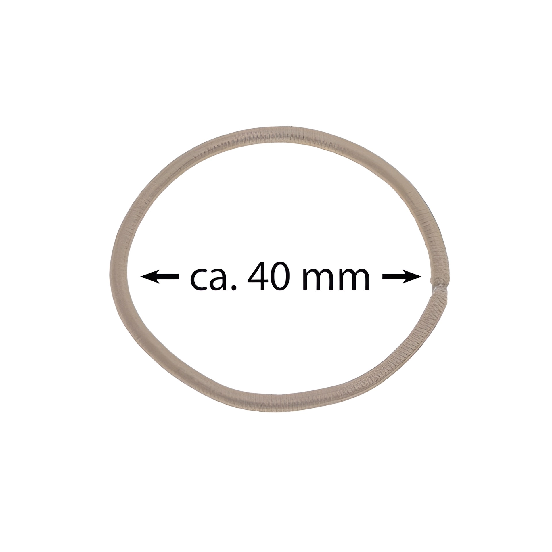 Elastische Schlaufen 40 mm, beige, 100 Stück