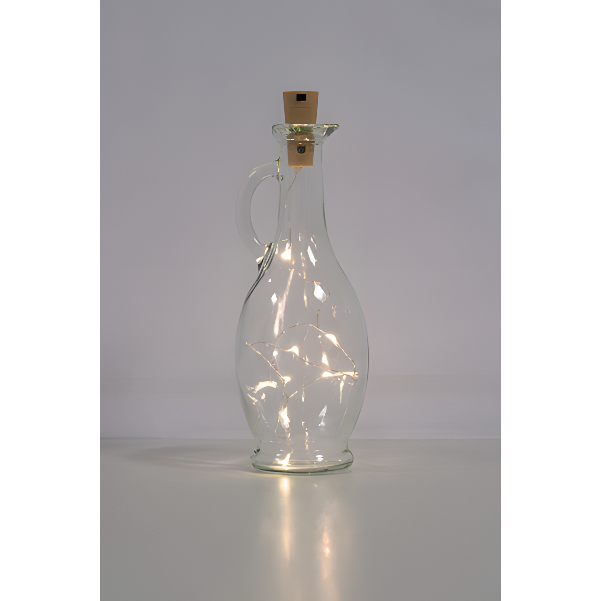 Flaschenlicht, 8 LEDs, warmweiß