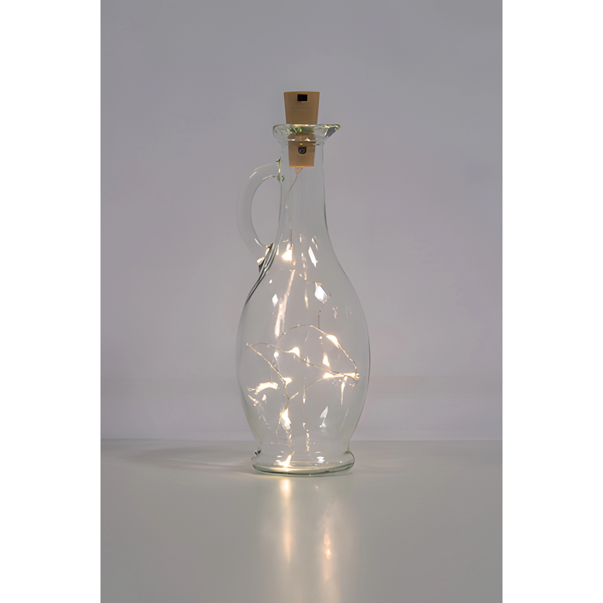 Flaschenlicht, 8 LEDs, warmweiß