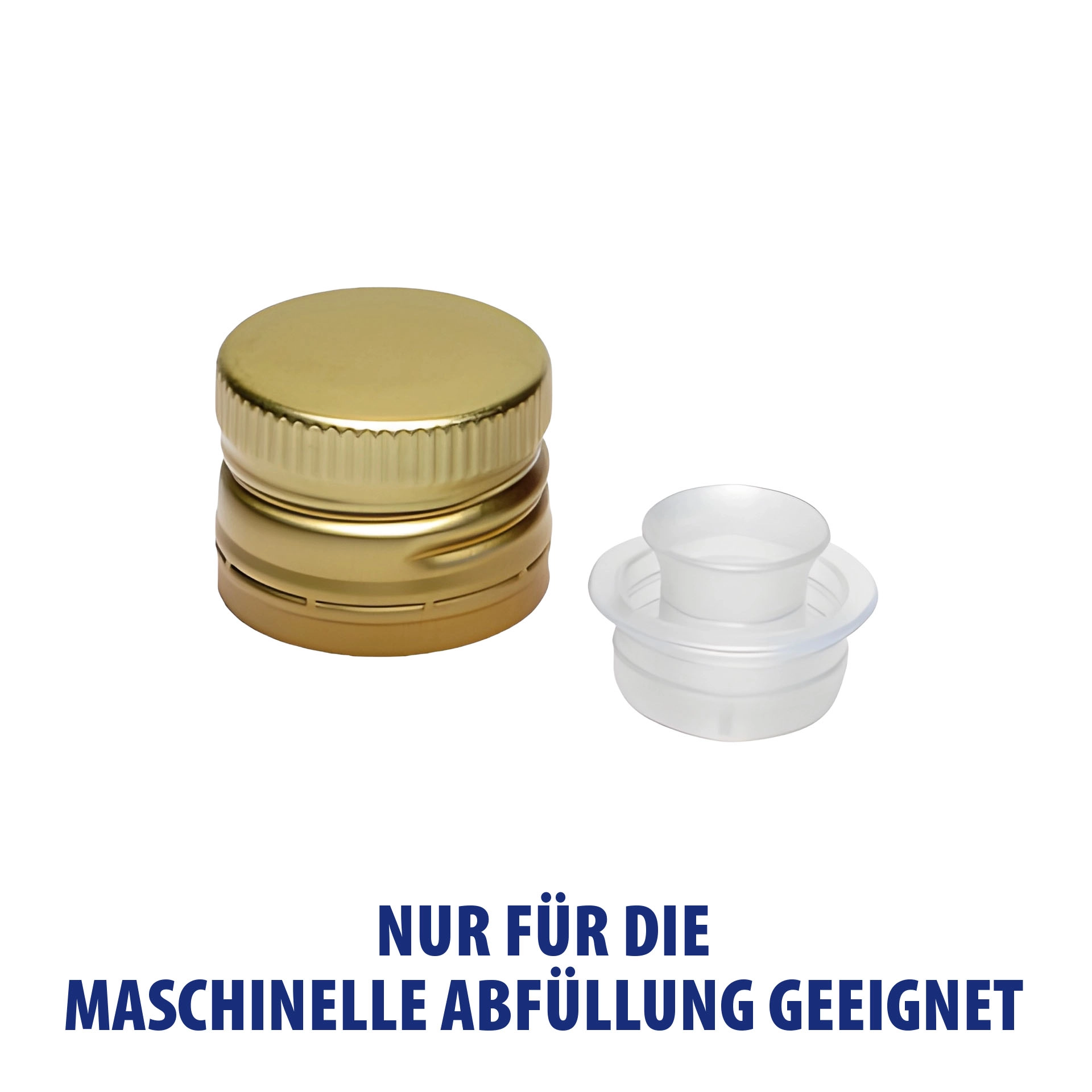 PP 31,5 gold Aluminium mit Ausgießer und Originalitätsring