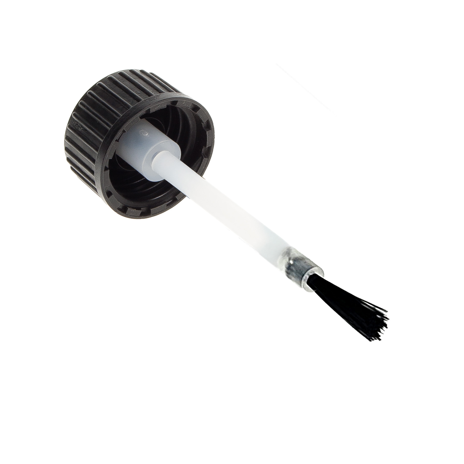 DIN 18 schwarz mit Pinsel für Tropfflasche 10 ml