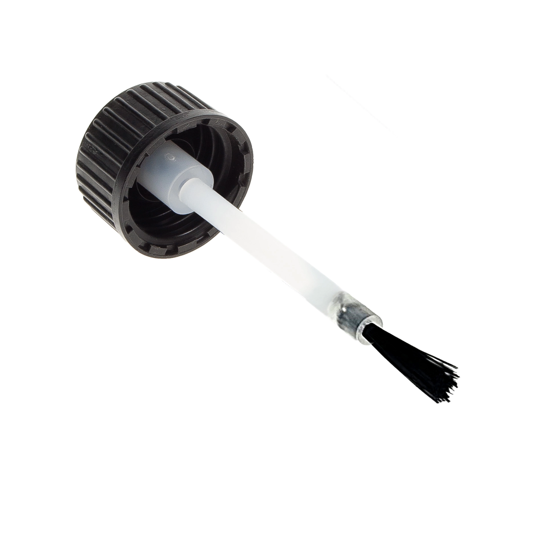 DIN 18 schwarz mit Pinsel für Tropfflasche 10 ml
