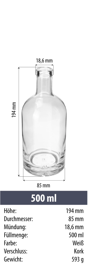 Hermes 500 ml Kork