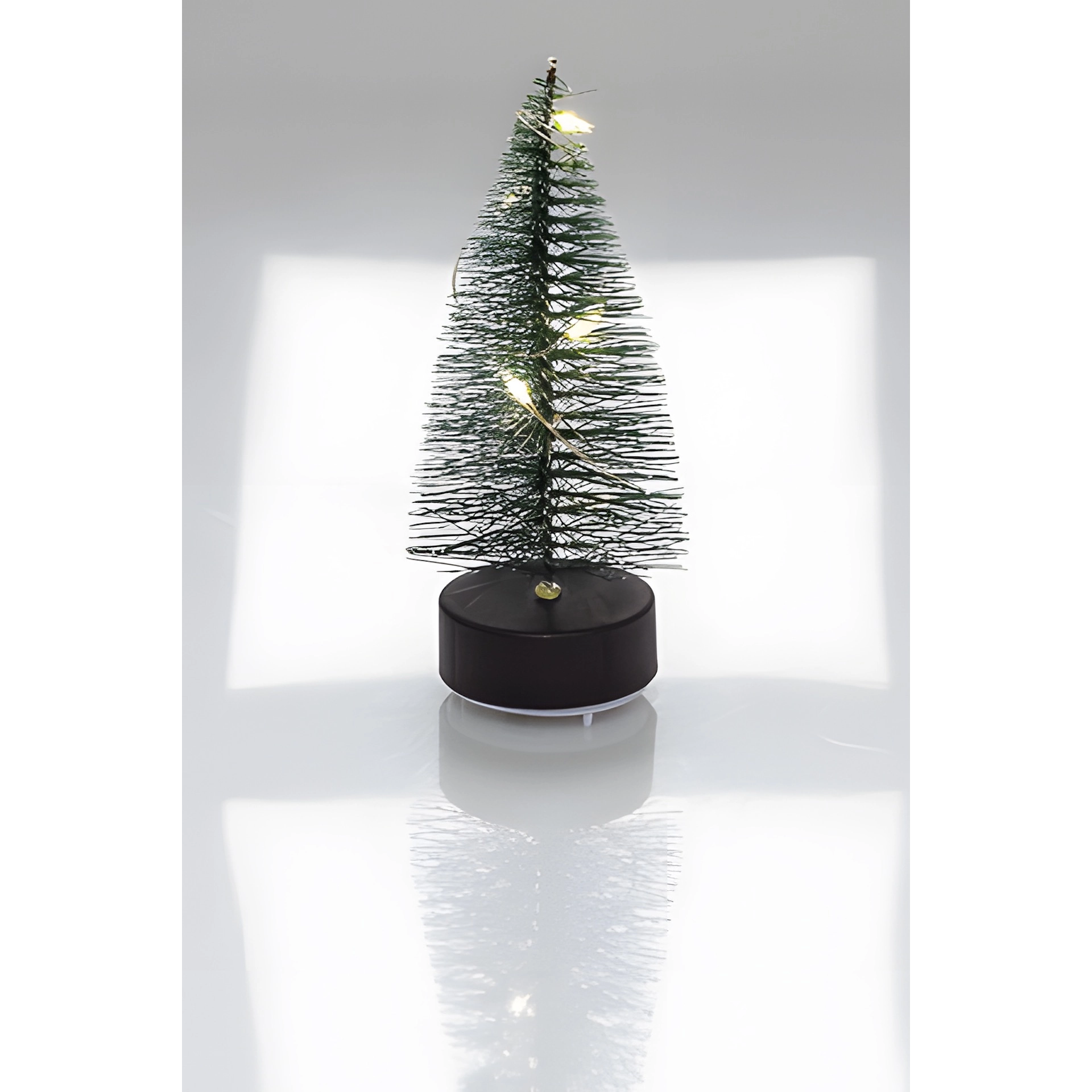 Deko-Tannenbaum mit 5 LEDs, 10 cm, grün