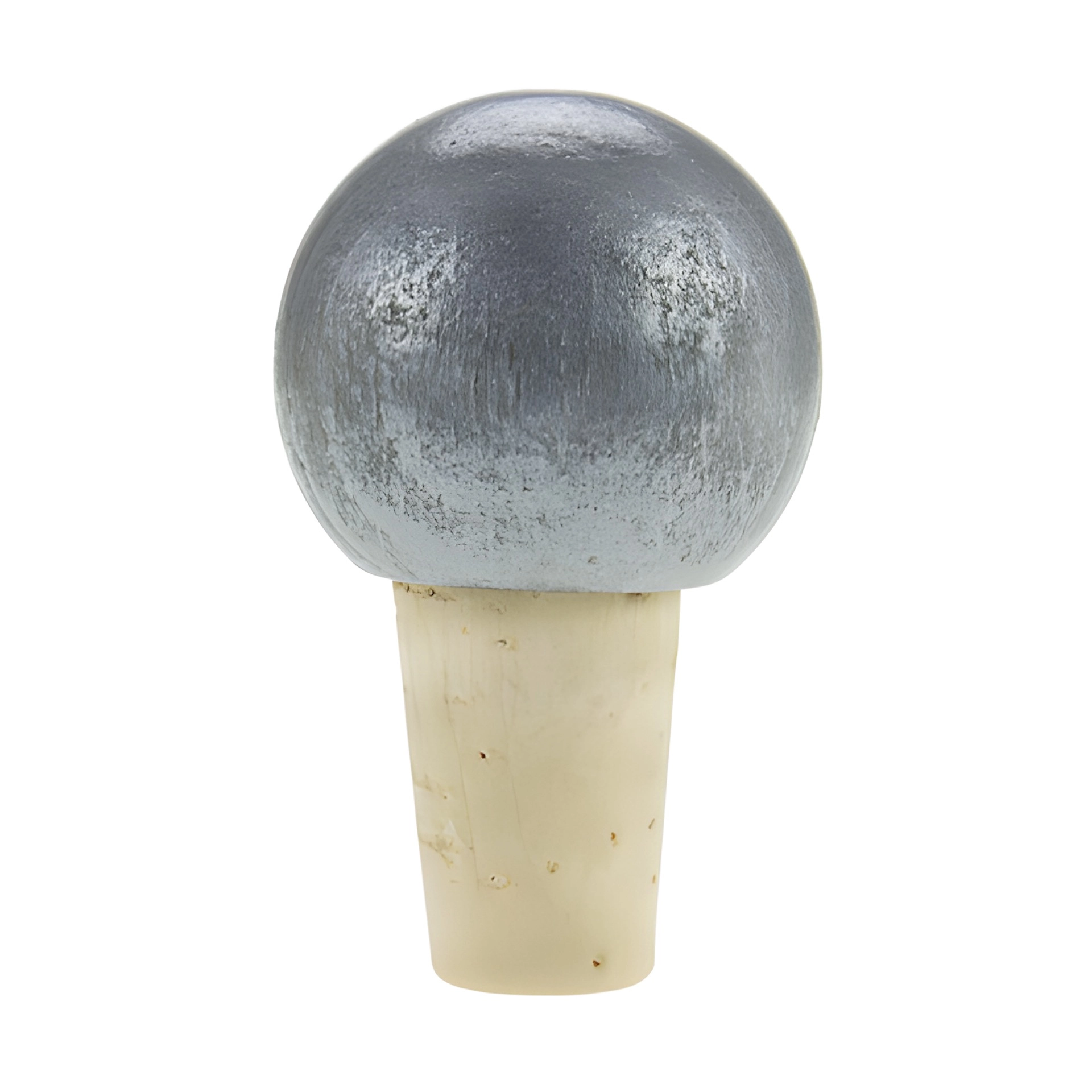 Deko-Korken 10/13 mit Holzkugel silber Ø 24 mm