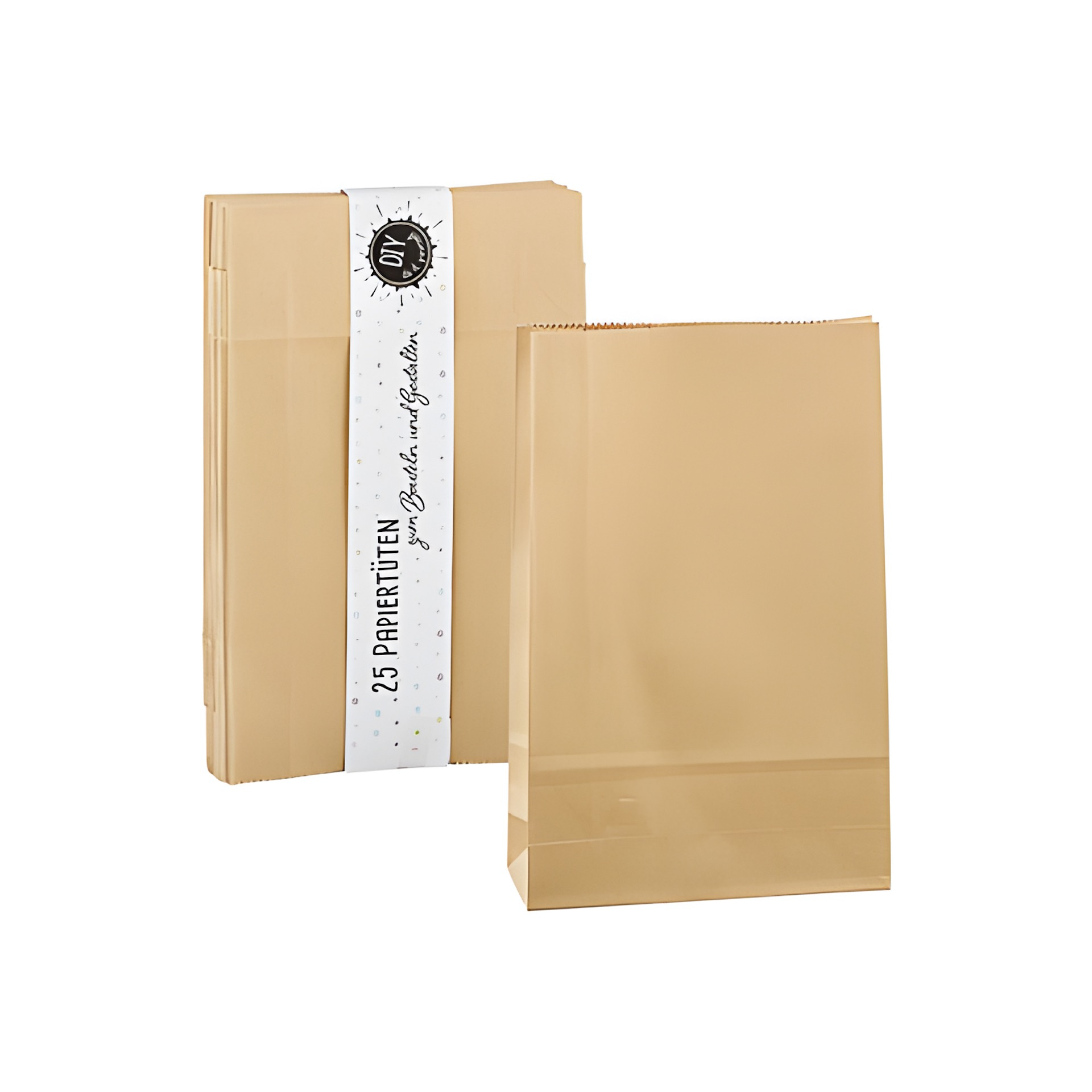 Papiertüte natron, groß, 25er Pack