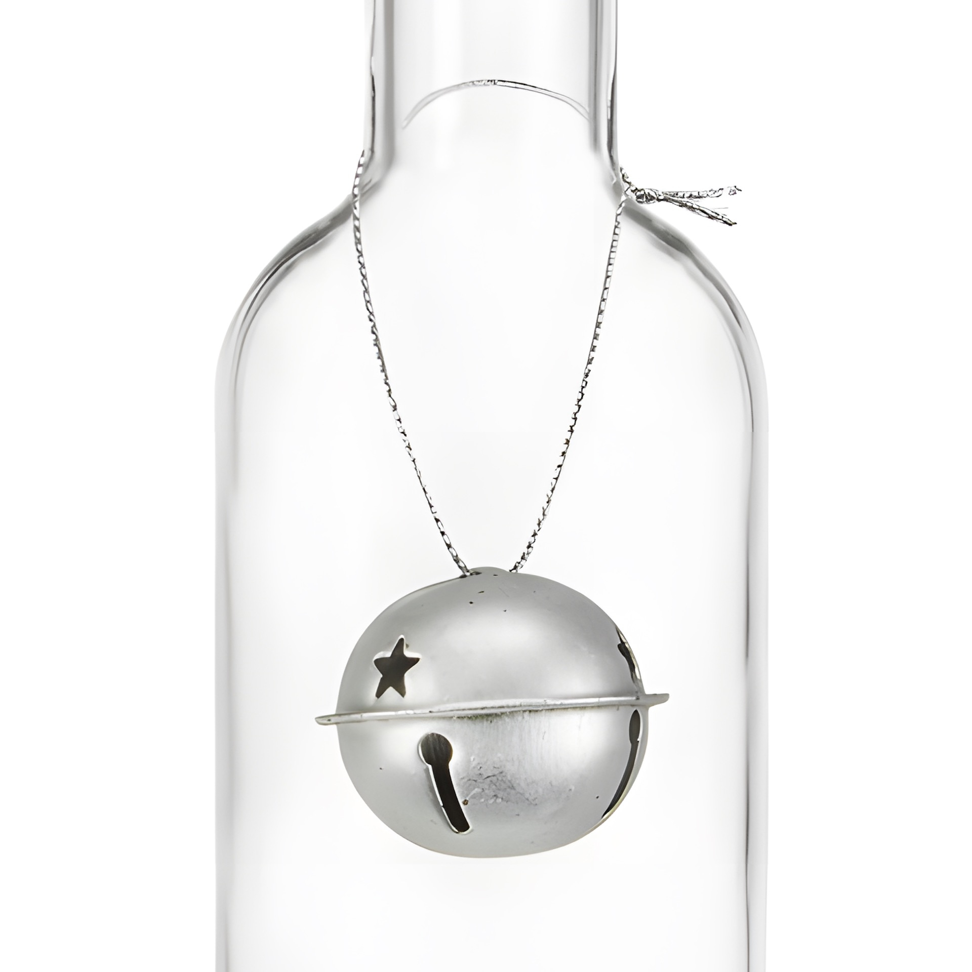 Metallanhänger 'Weihnachtsglocke' silber, 6er Set