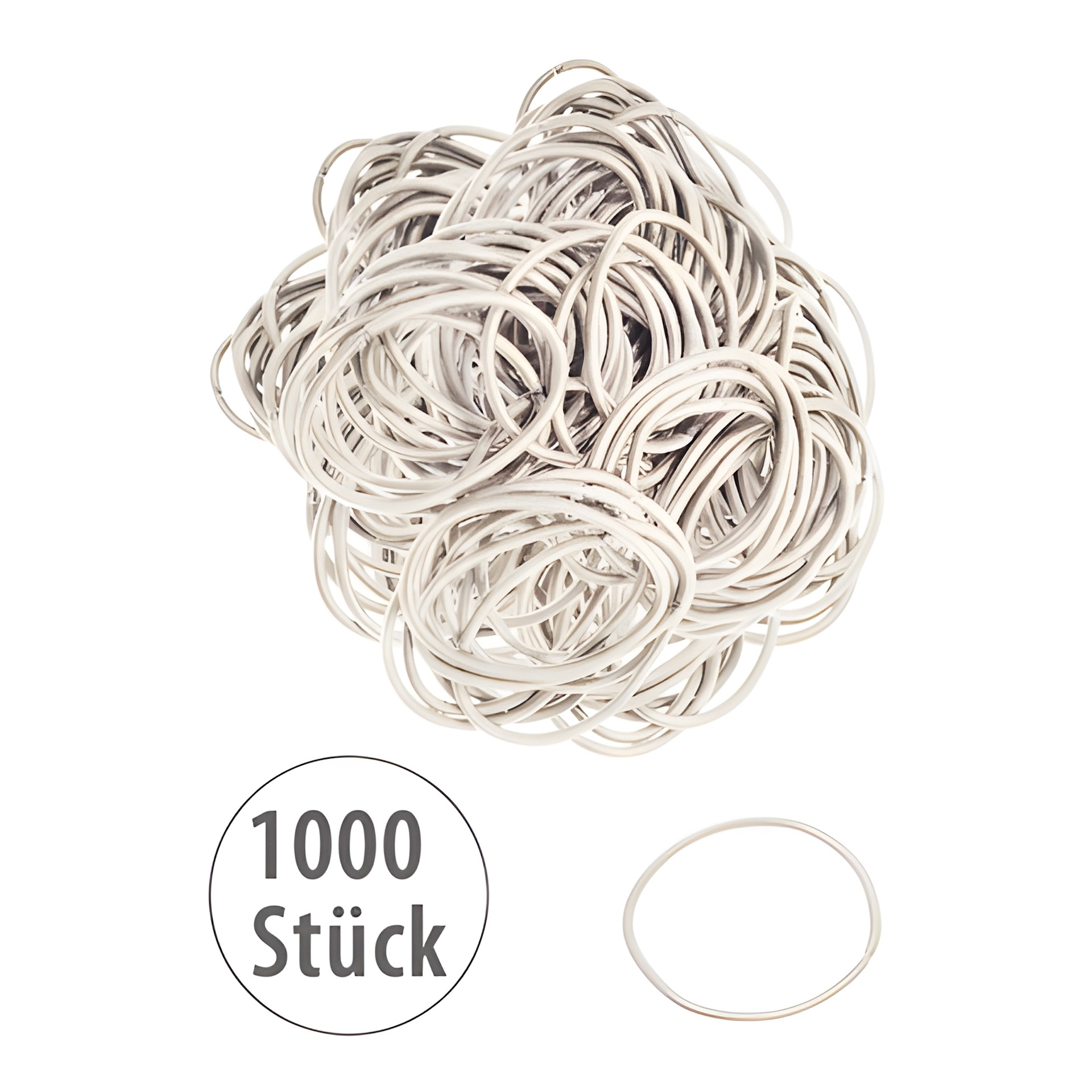 Elastische Schlaufen 40 mm, creme, 1000 Stück