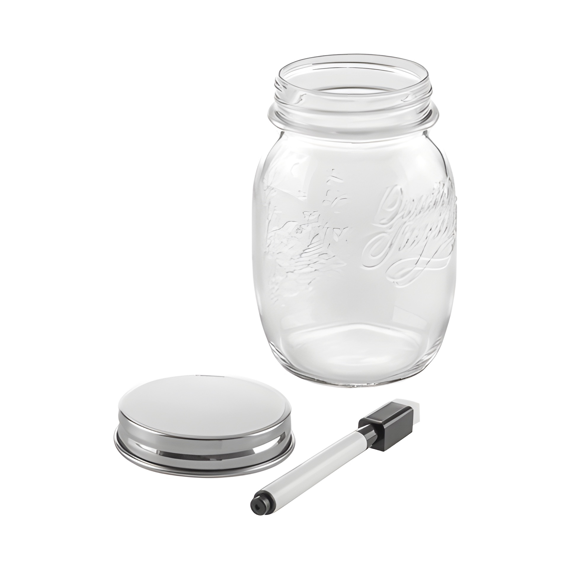 HappyTappi CT 70 Whiteboardglas 500 ml mit Marker (Karton, 6 Stück)
