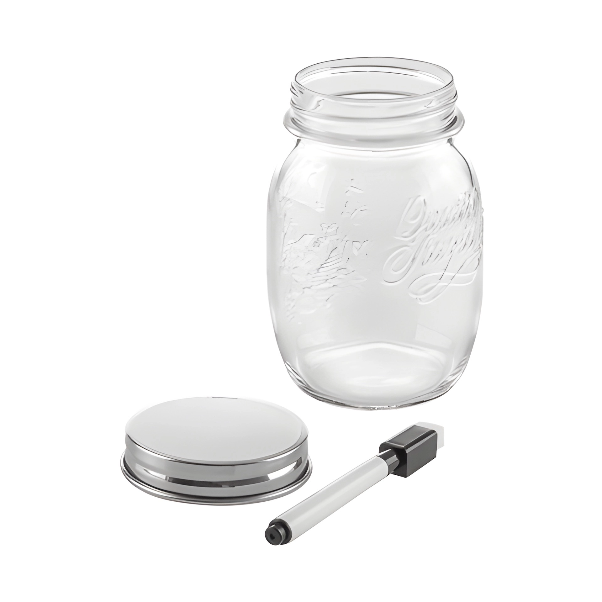 HappyTappi CT 70 Whiteboardglas 500 ml mit Marker (Karton, 6 Stück)