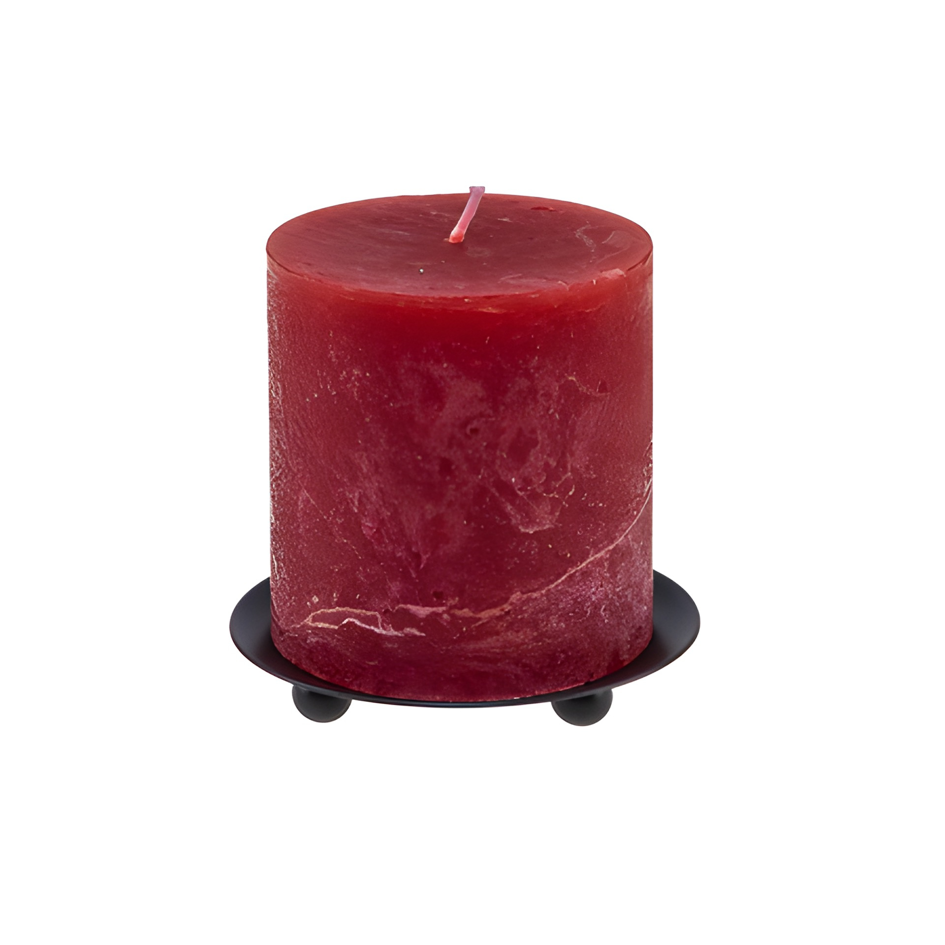 Kerzenständer flach, Ø 8,5 cm, schwarz