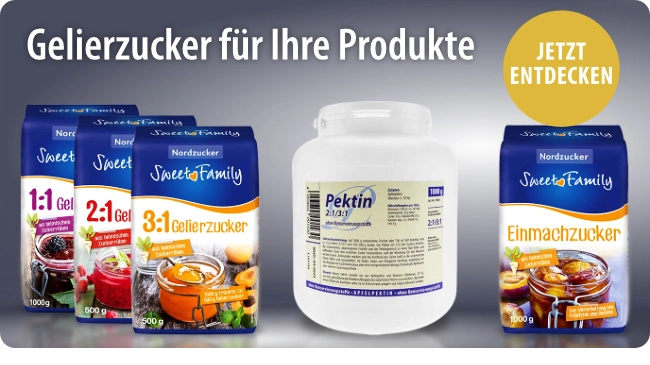 Für Konfitüren, Gelees, Fruchtaufstriche und vieles mehr