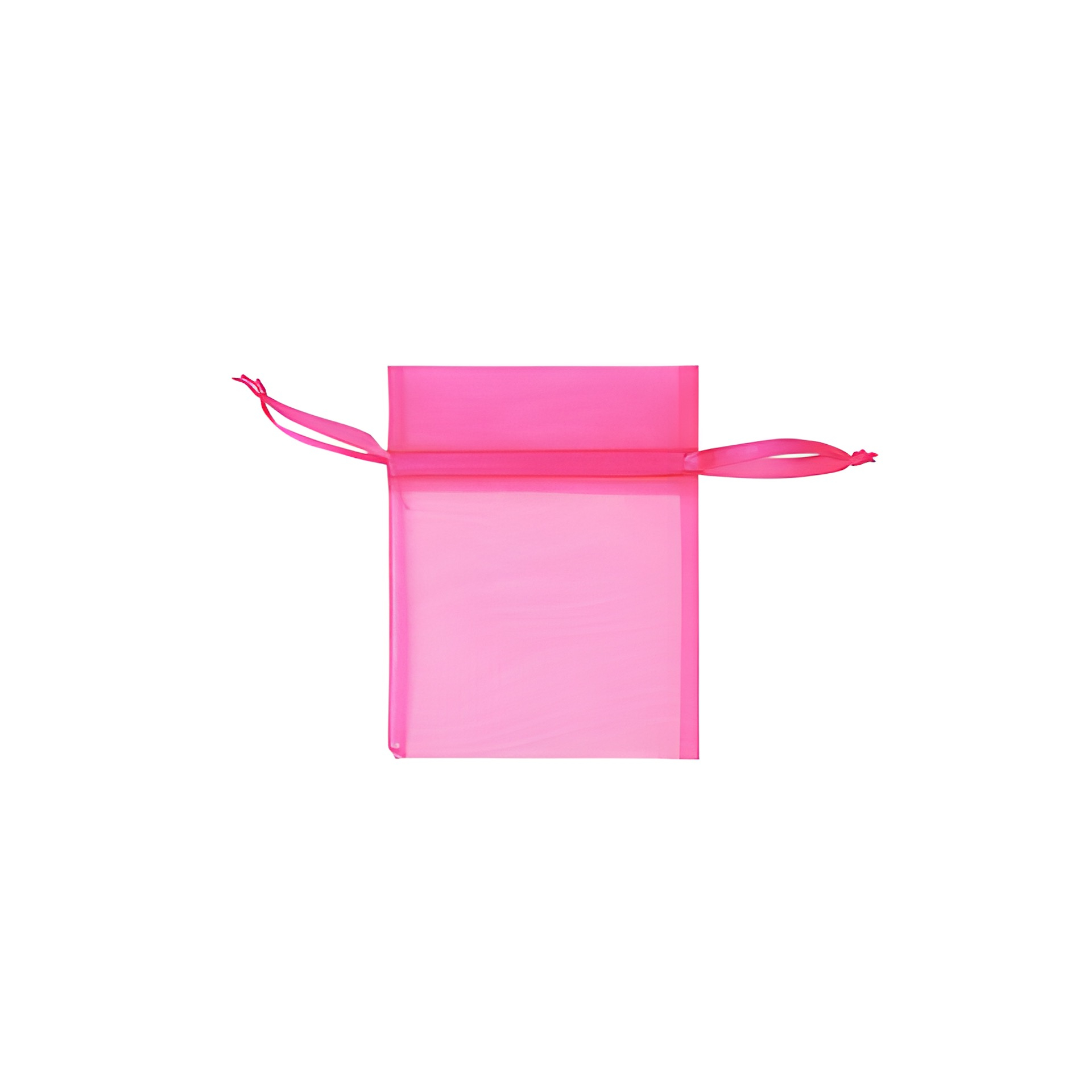 Chiffonbeutel  9 x 12 cm, pink, 6 Stück