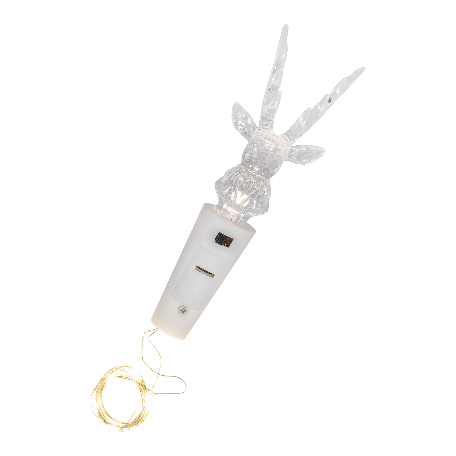 Flaschenlicht 'Hirsch', 8 LEDs