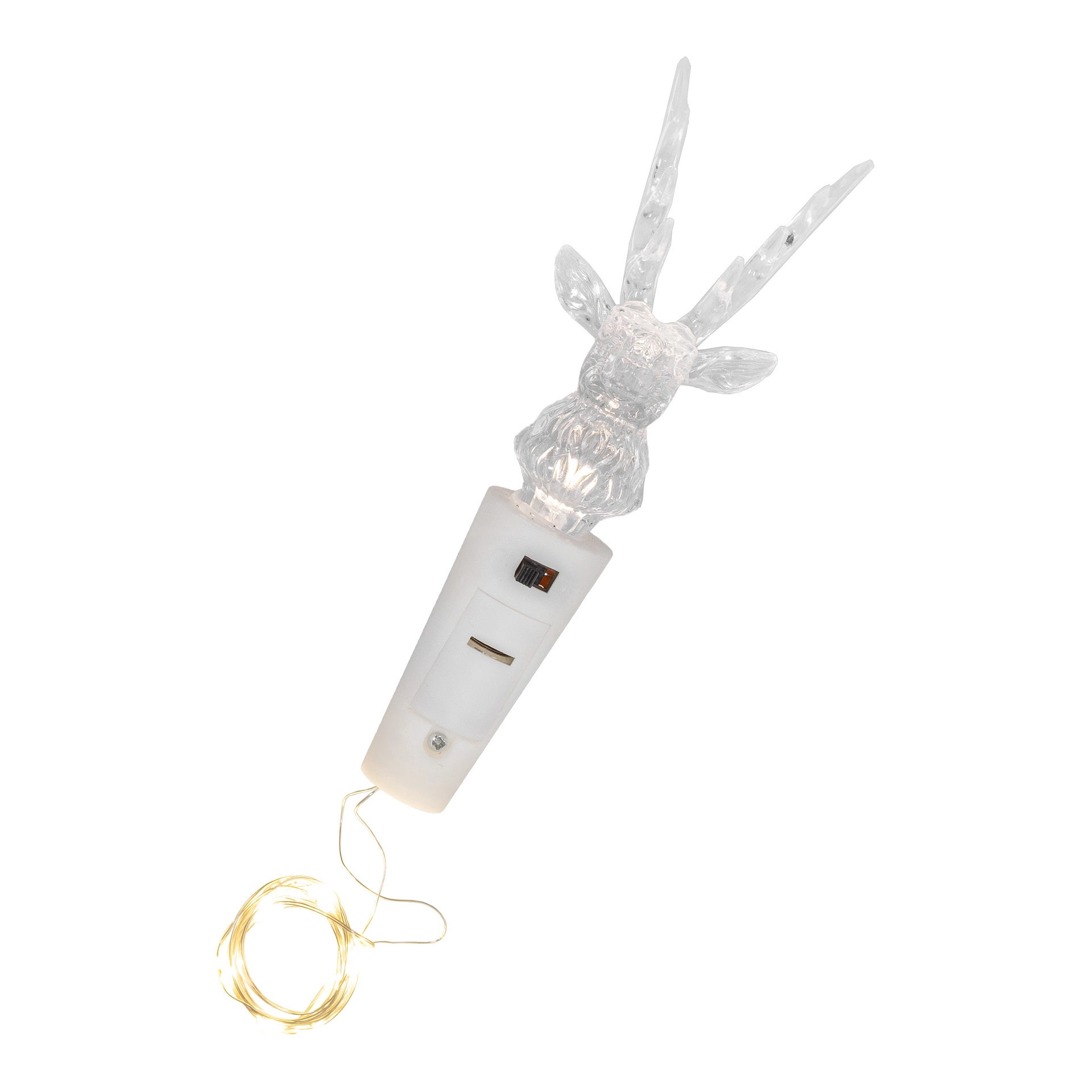 Flaschenlicht 'Hirsch', 8 LEDs