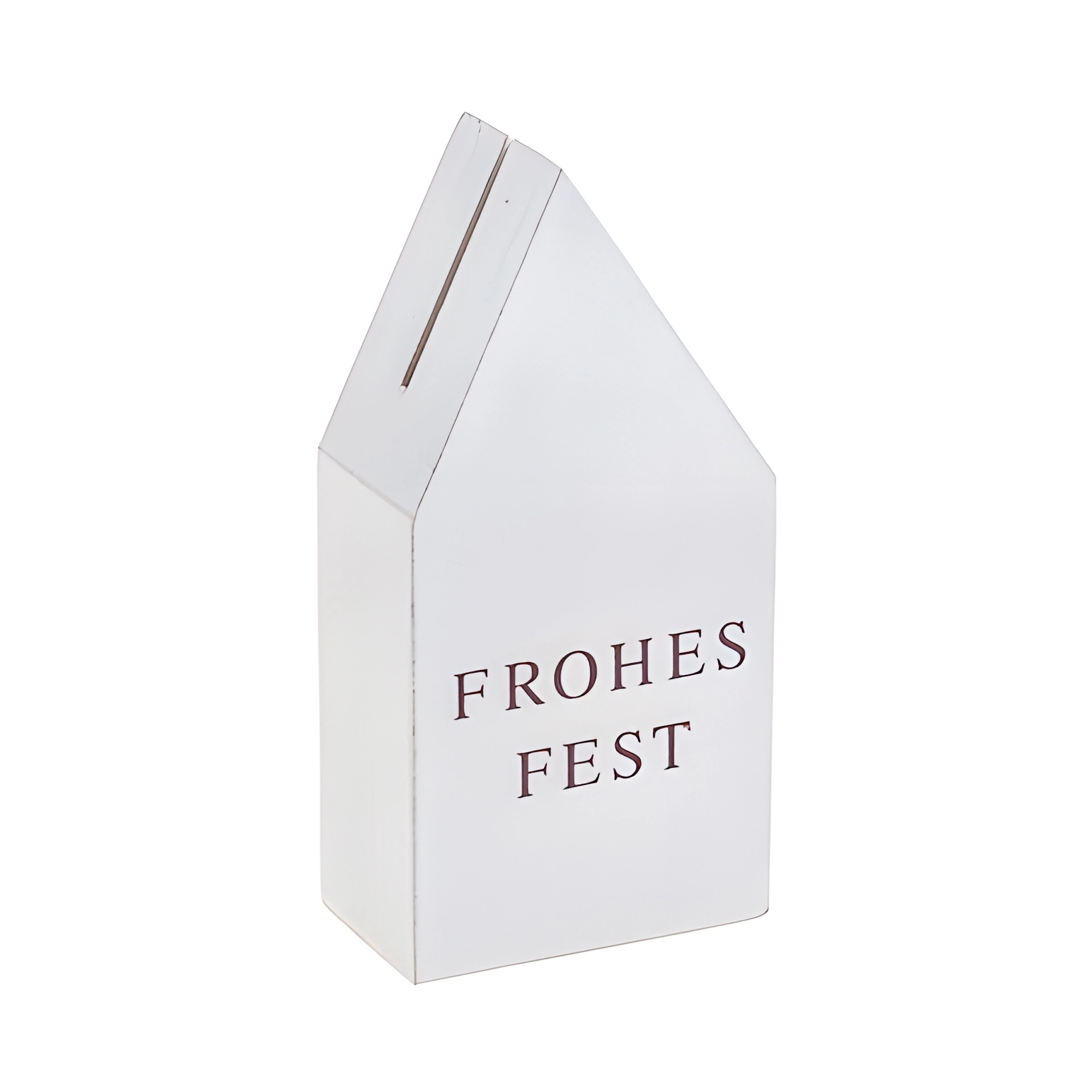Kartenhalter 'Frohes Fest', 4 x 2,5 x 9 cm