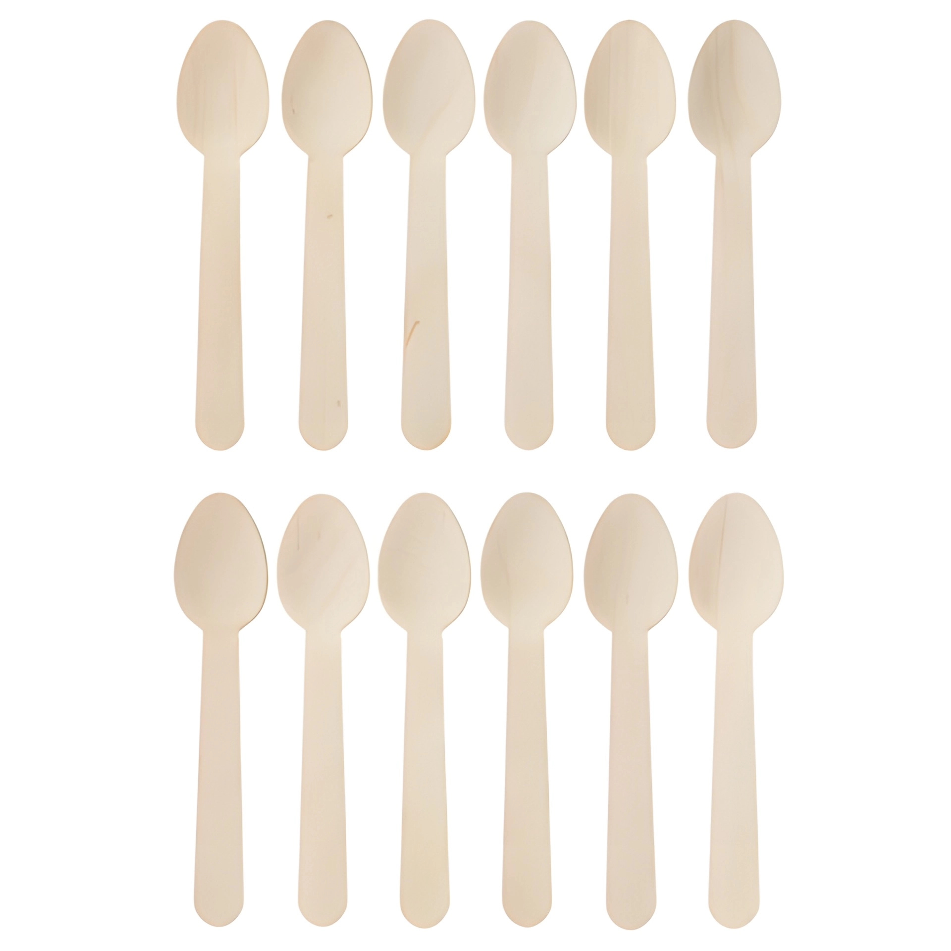 Kaffeelöffel aus Bambus, 12er Pack