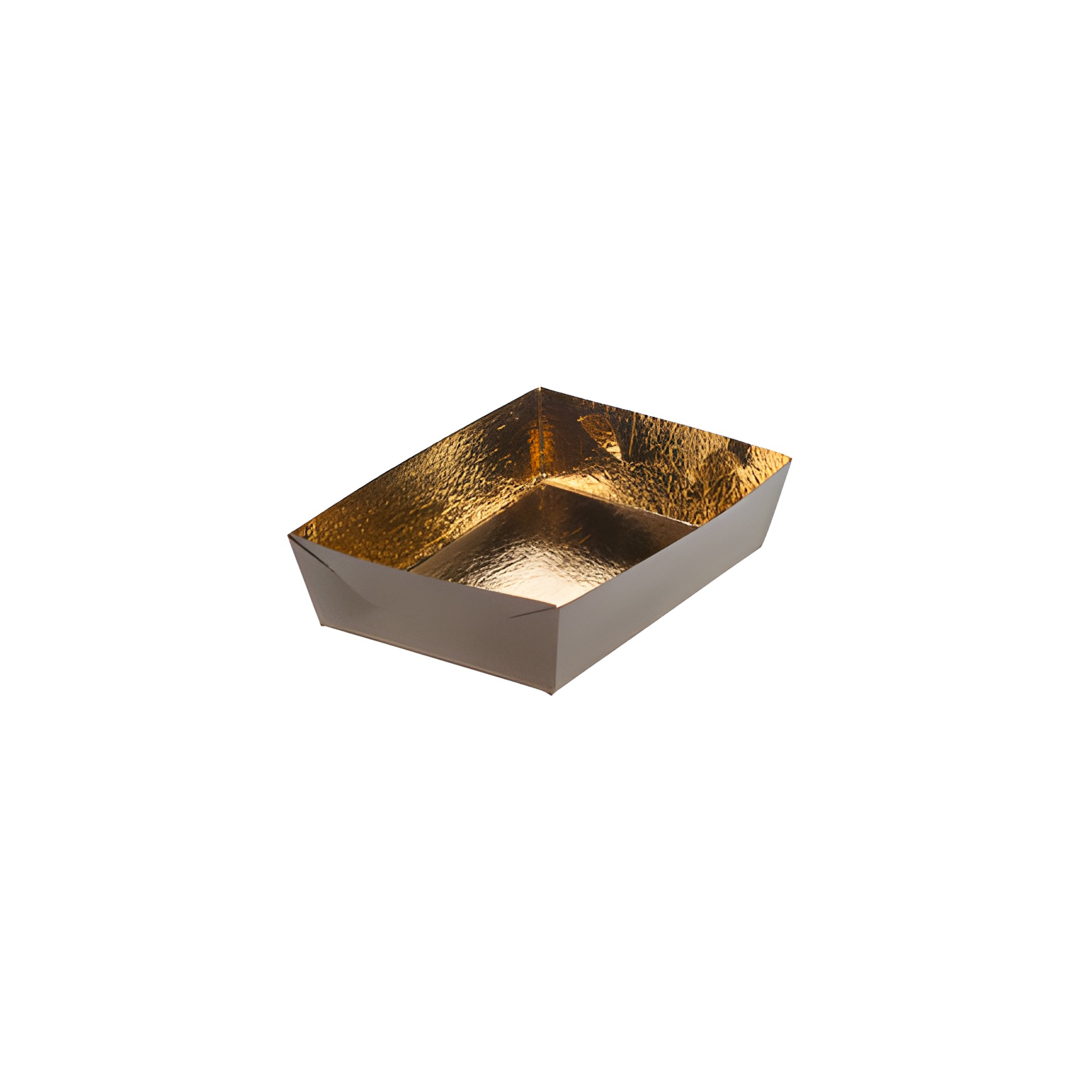Schale 100 x 70 x 35 mm gold/marone
