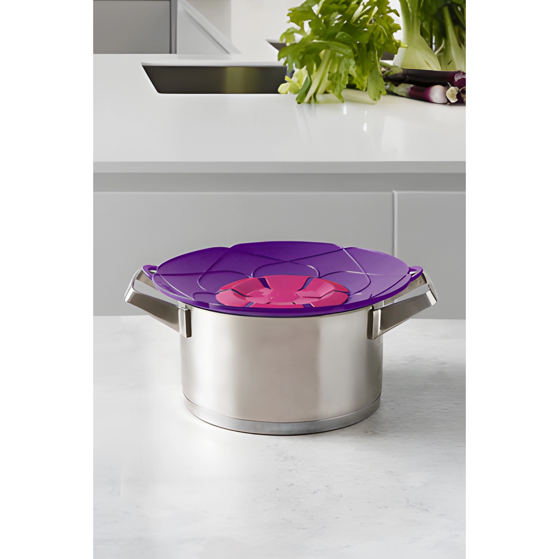 Kochblume Überkochschutz L lila