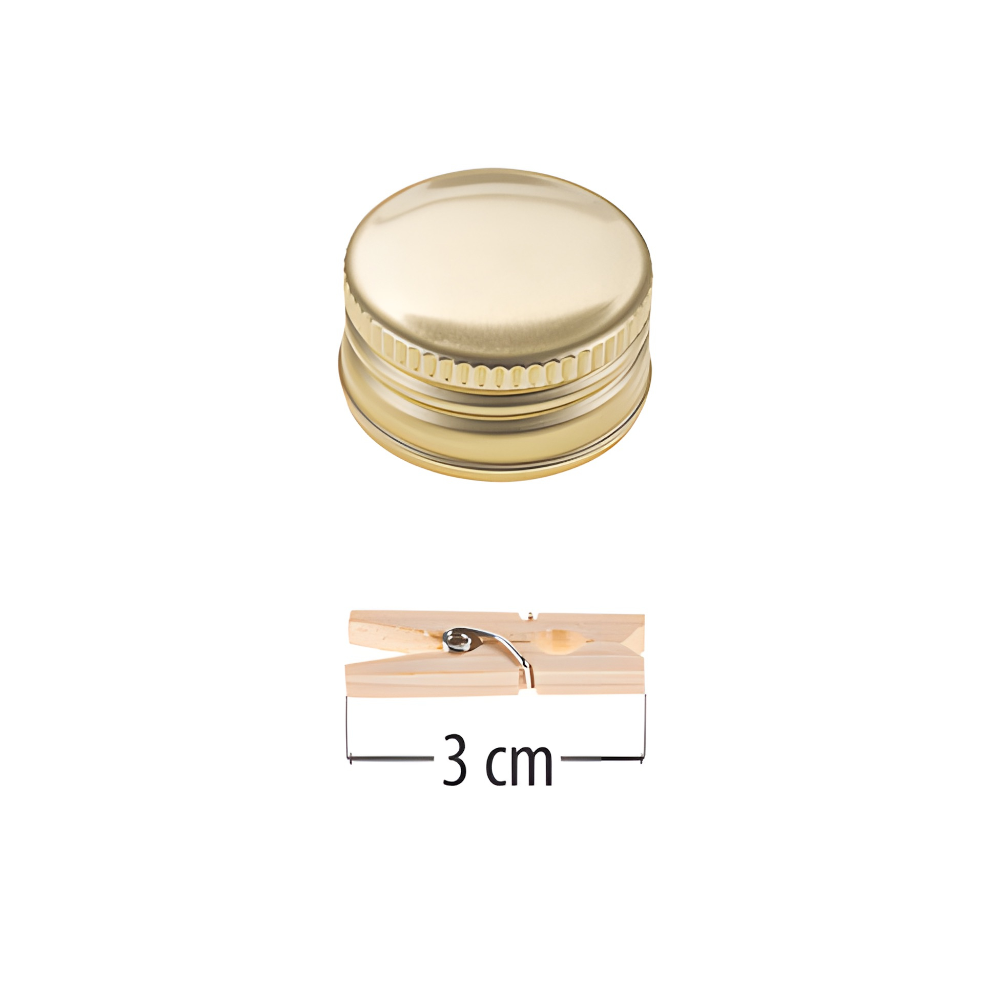 Holzklammer 3 cm, 50 Stück