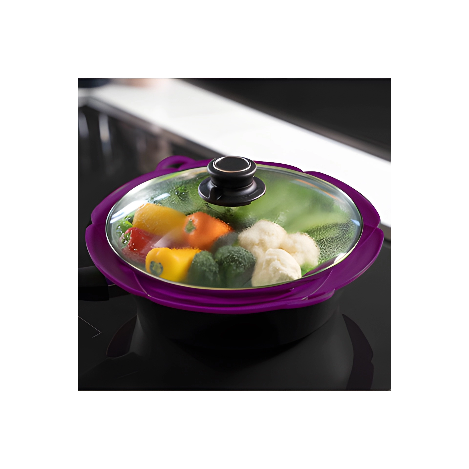 Kochblume Überkochschutz M lila