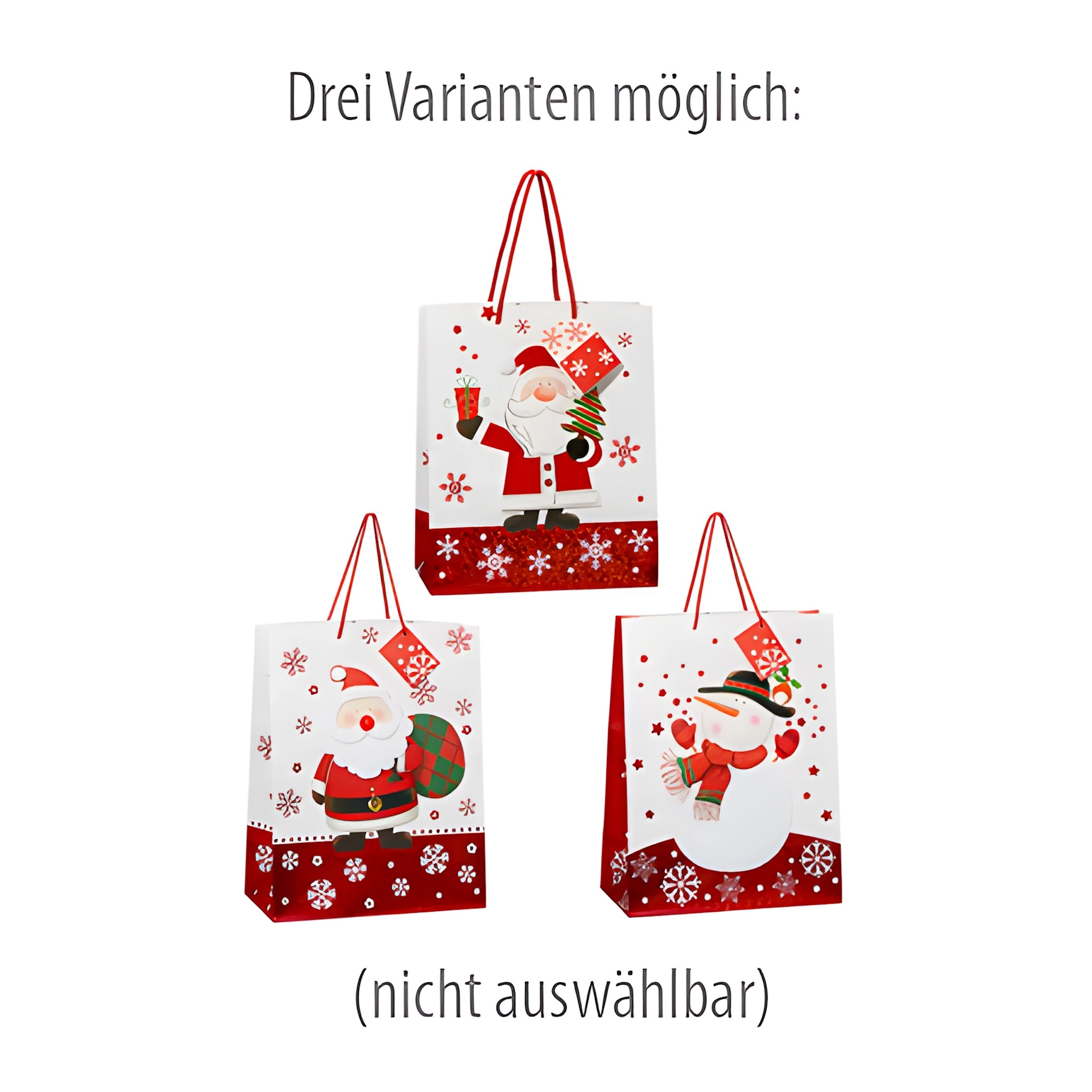 3D Geschenktüte 'Xmas', XXL