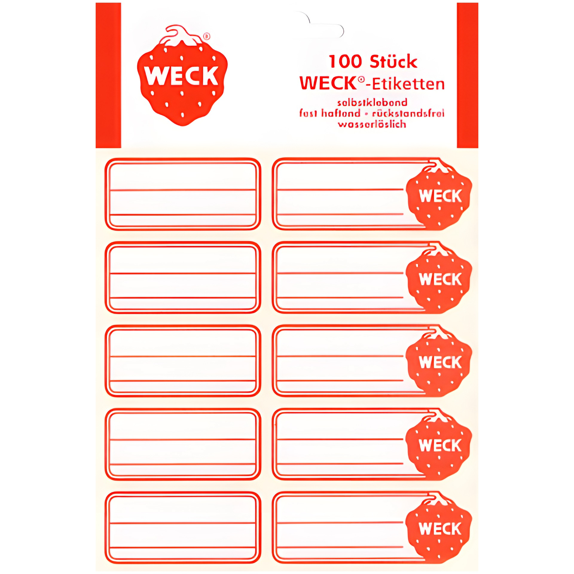 WECK-Etiketten - 100 Stück