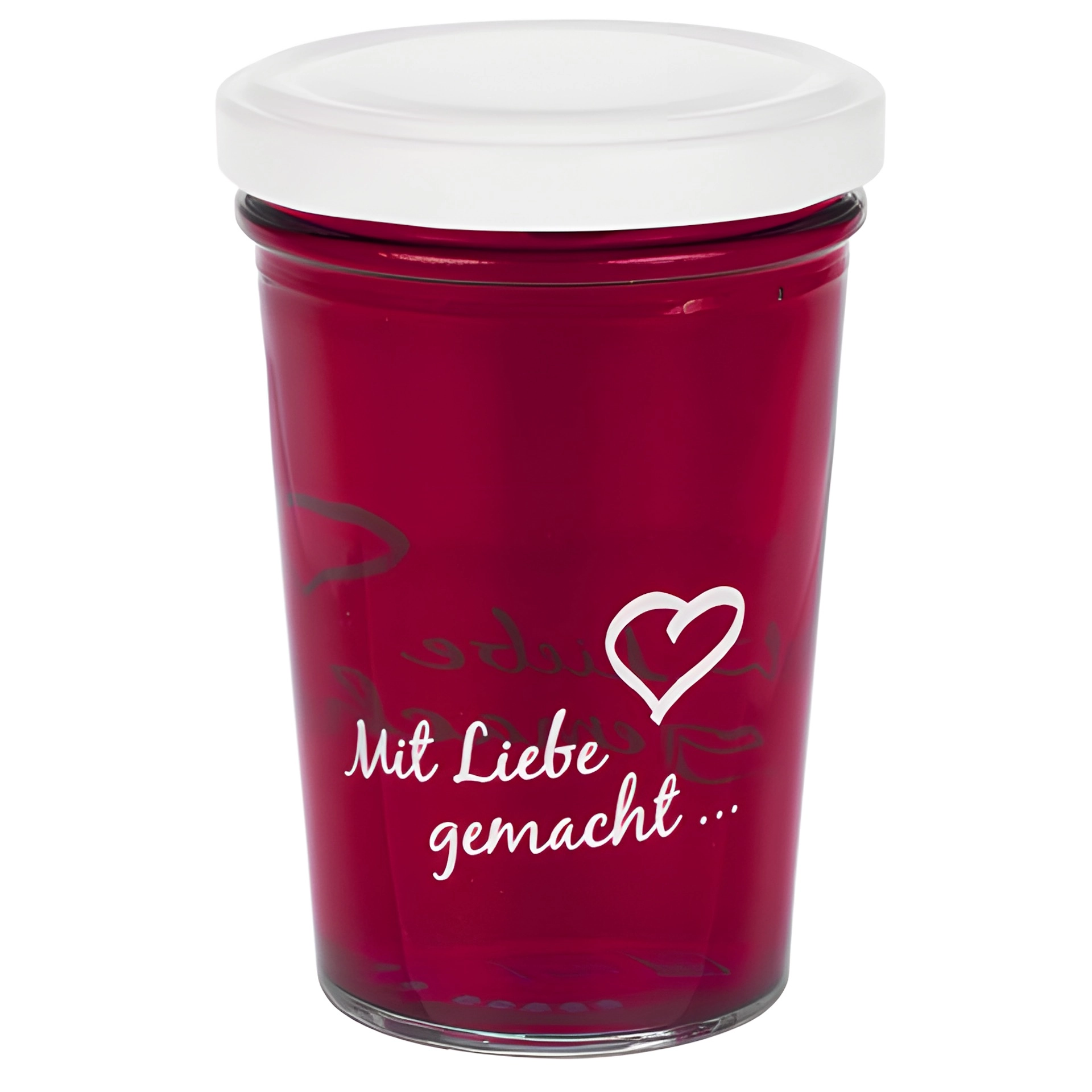 Becherglas 150 ml TO 66 'Mit Liebe gemacht'