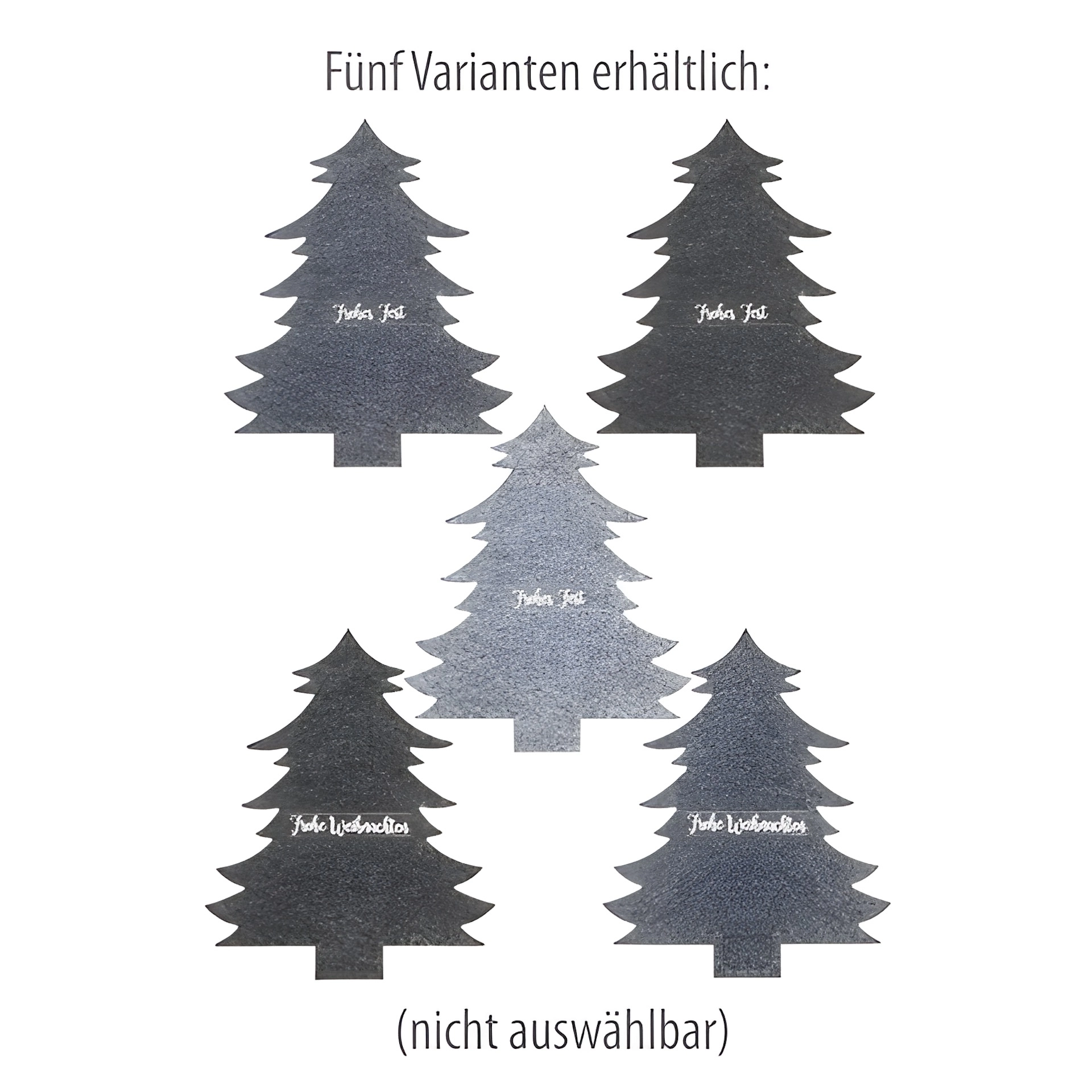 Besteckhalter 'Tannenbaum' aus Filz, 19 x 23 cm