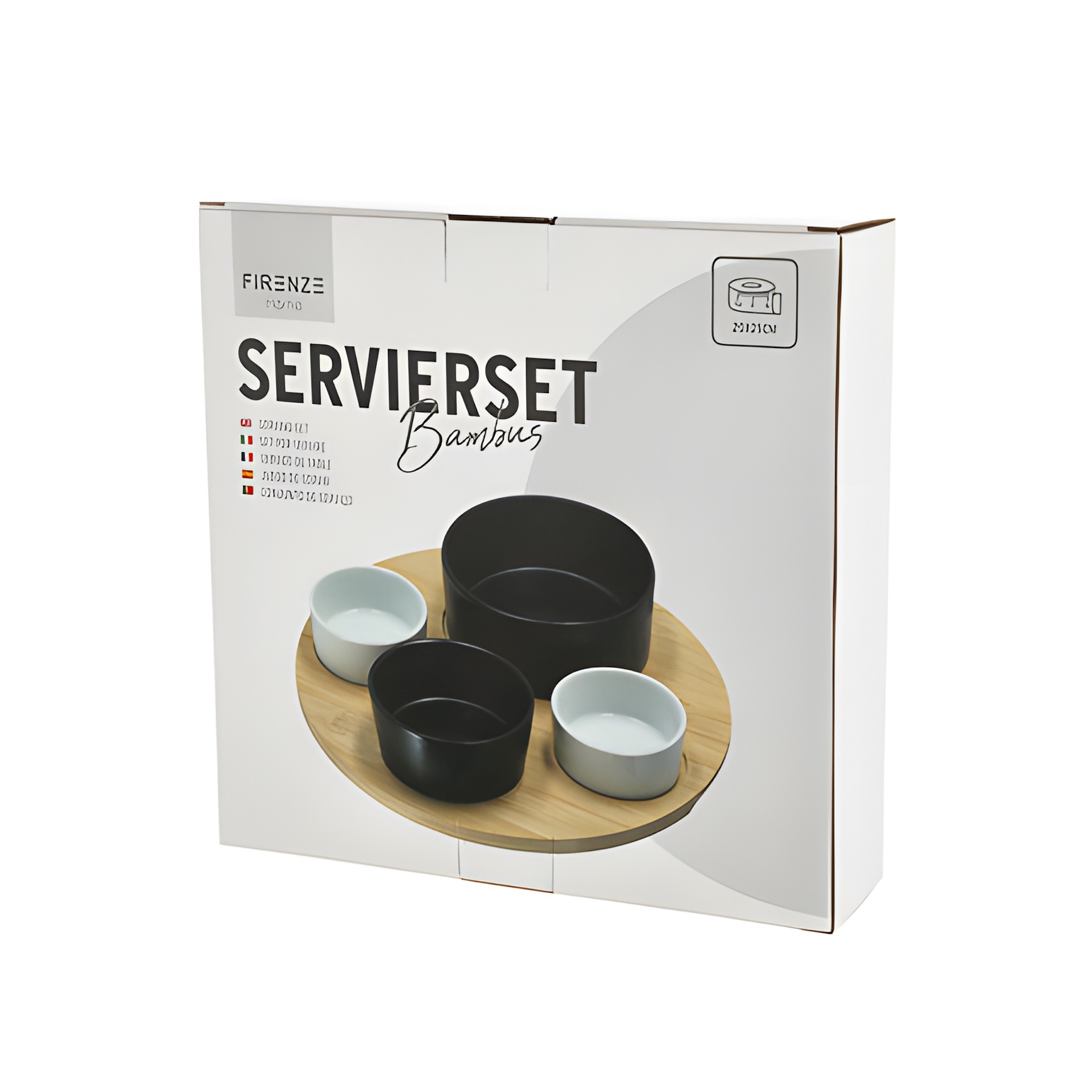Bambusbrett-Set, 5-teilig