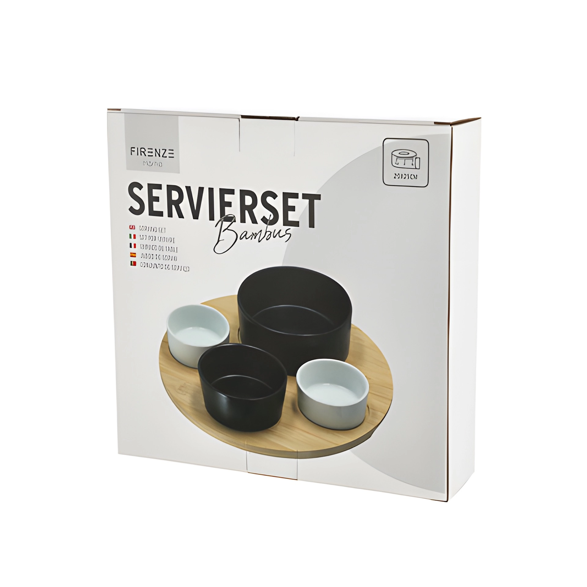 Bambusbrett-Set, 5-teilig