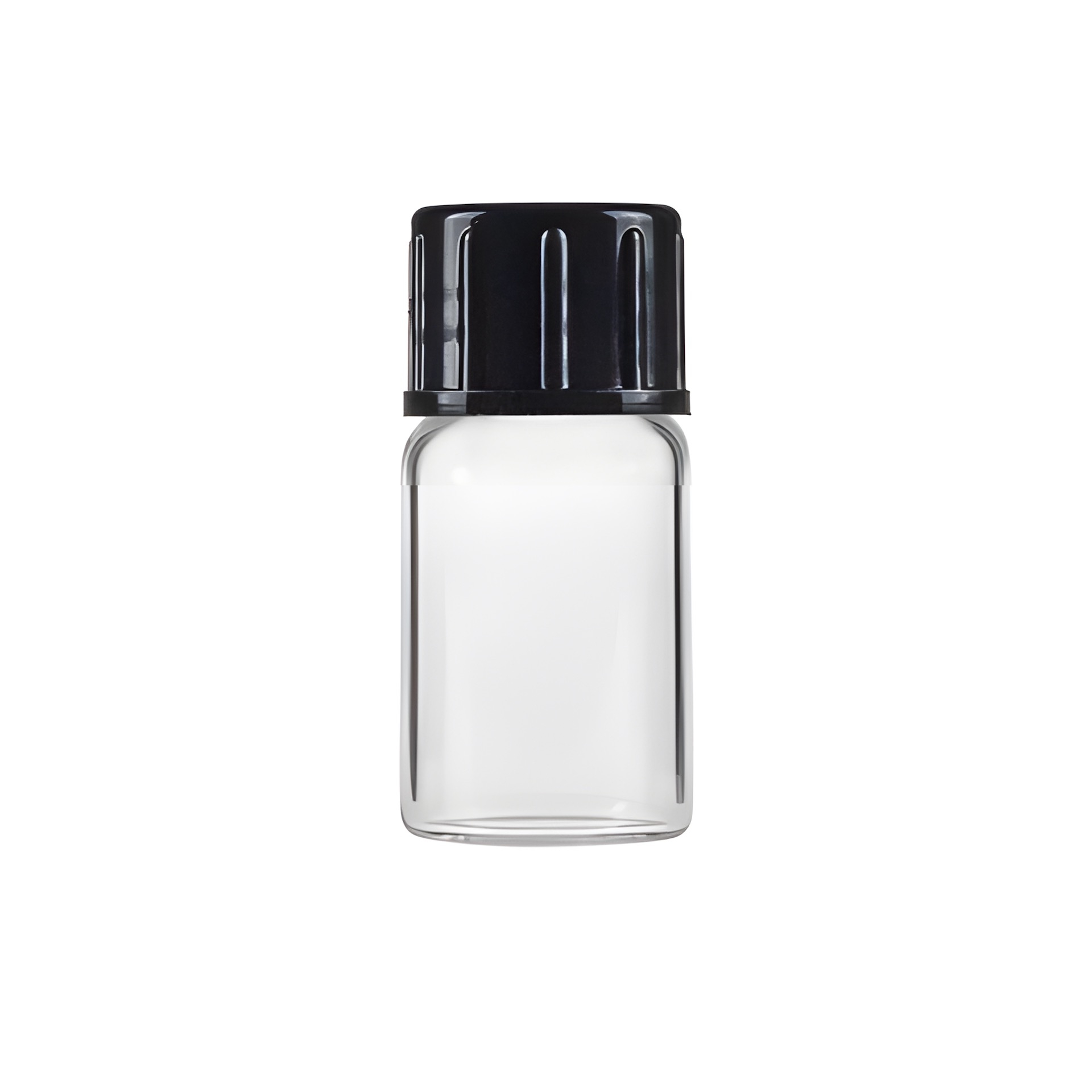 Glasflasche 3 ml weiß (Schrumpfverpackung, 409 Stück)