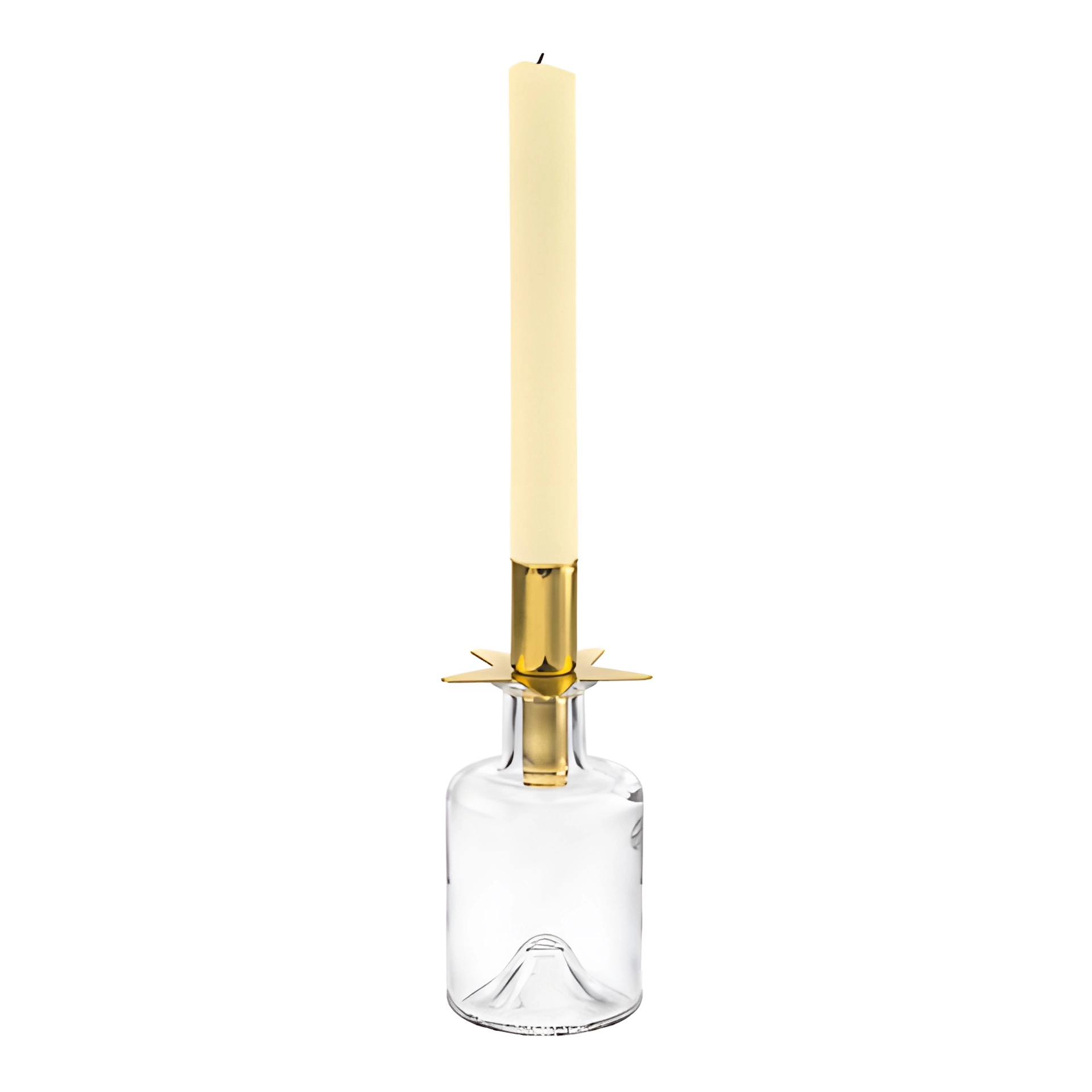 Flaschenkerzenhalter 'Stern' gold