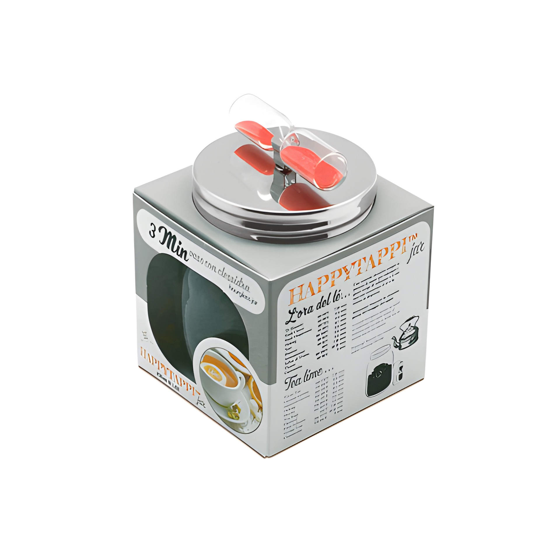 HappyTappi CT 70 3-Minuten-Sanduhrglas 250 ml