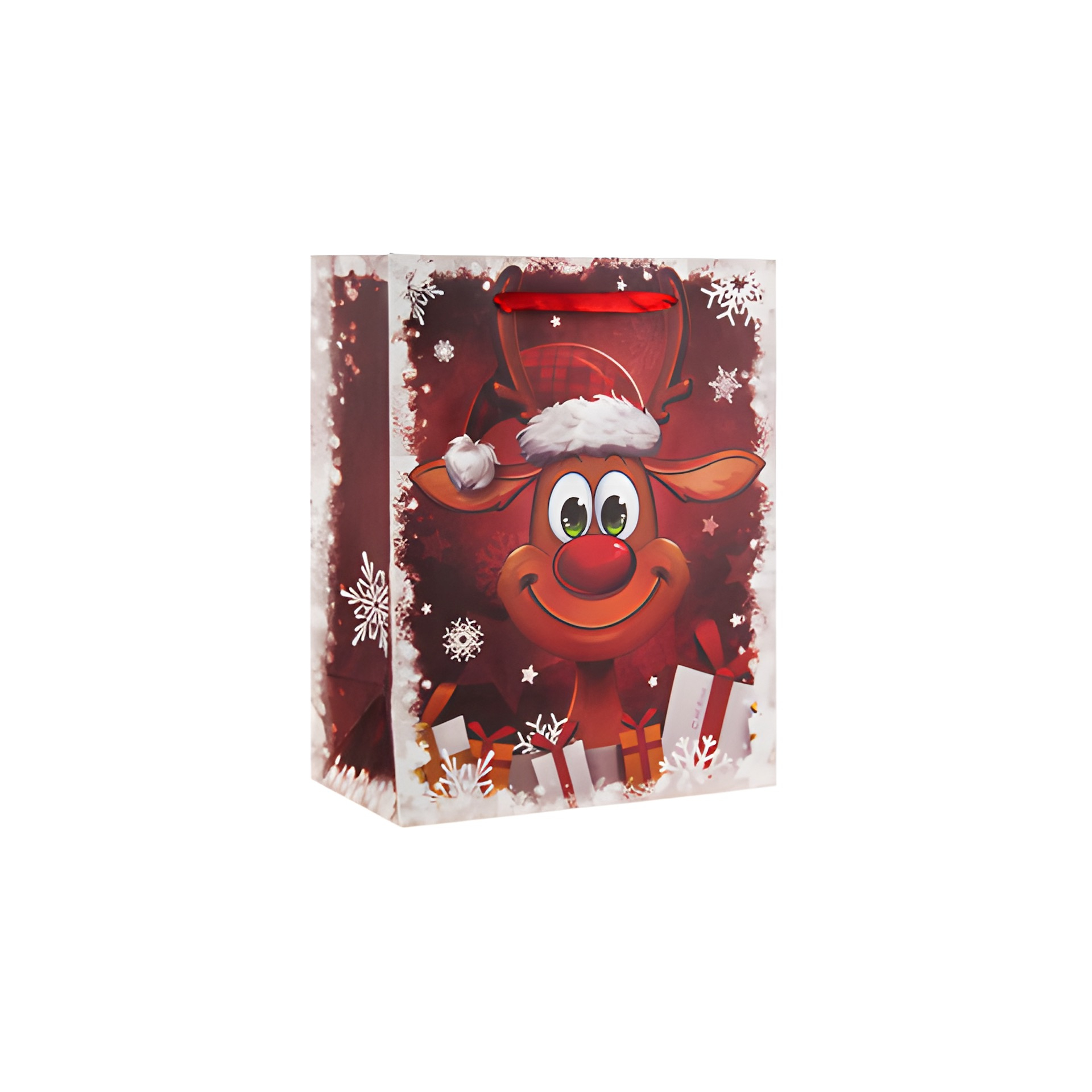 Geschenktüte 'Lustiges Rentier', klein