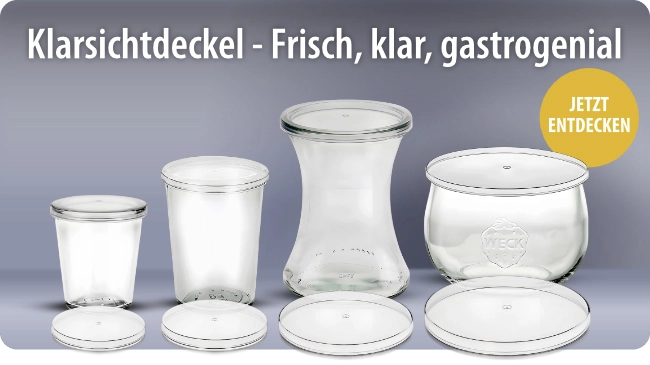Klarsichtdeckel für WECK-Gläser