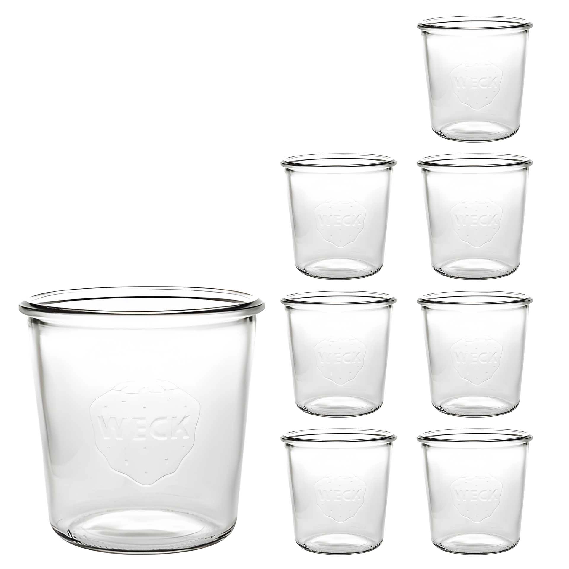 WECK Culinare Sturzglas 500 ml, 8er Karton