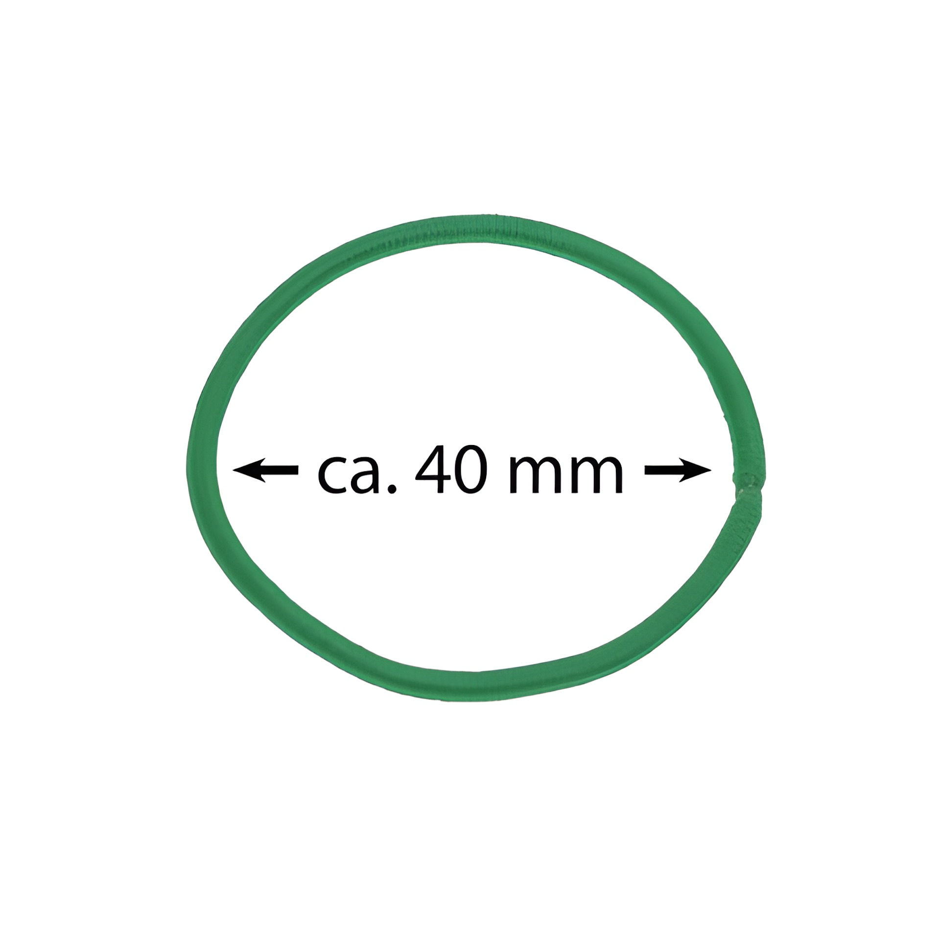 Elastische Schlaufen 40 mm, grün, 10 Stück