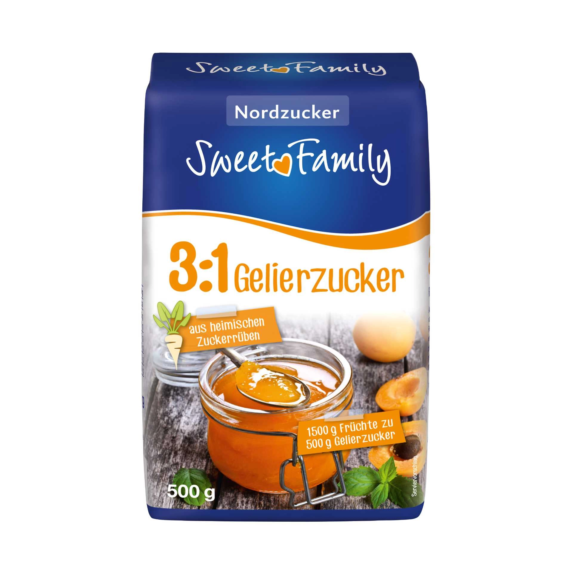 Gelierzucker 3:1, 500 g (Palette, 1512 Stück)