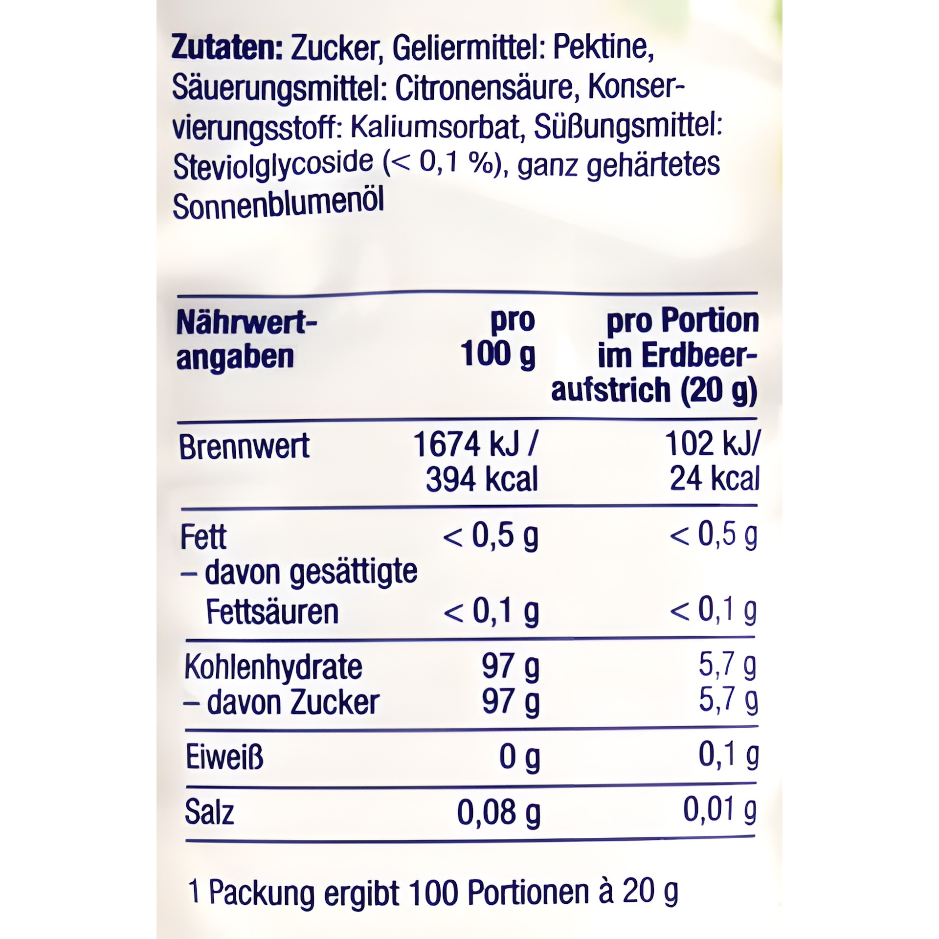 Stevia Gelierzucker, 500 g