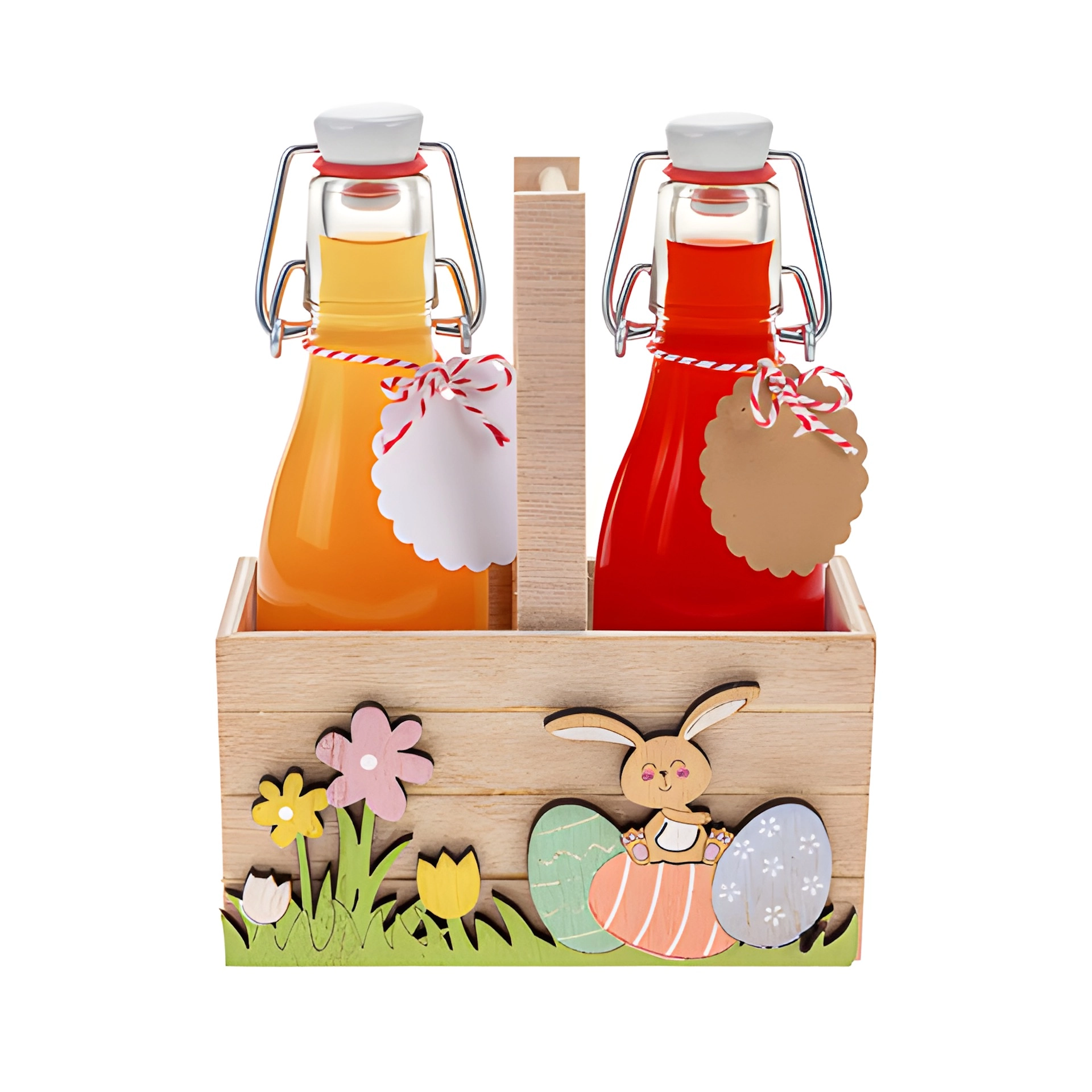 Holzkorb 'Ostern', 15 x 7,5 x 18 cm