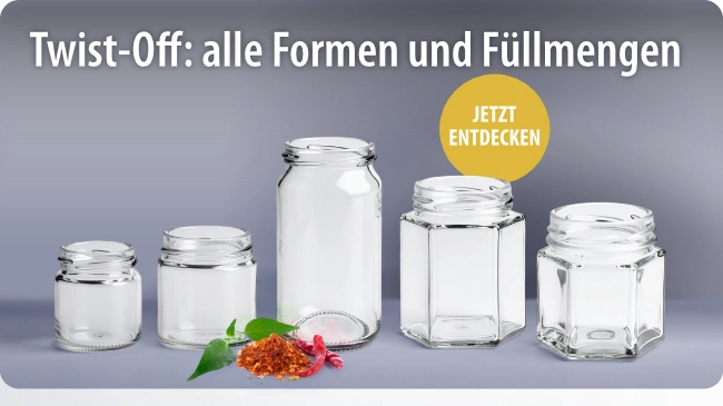 Twist-Off-Gläser entdecken