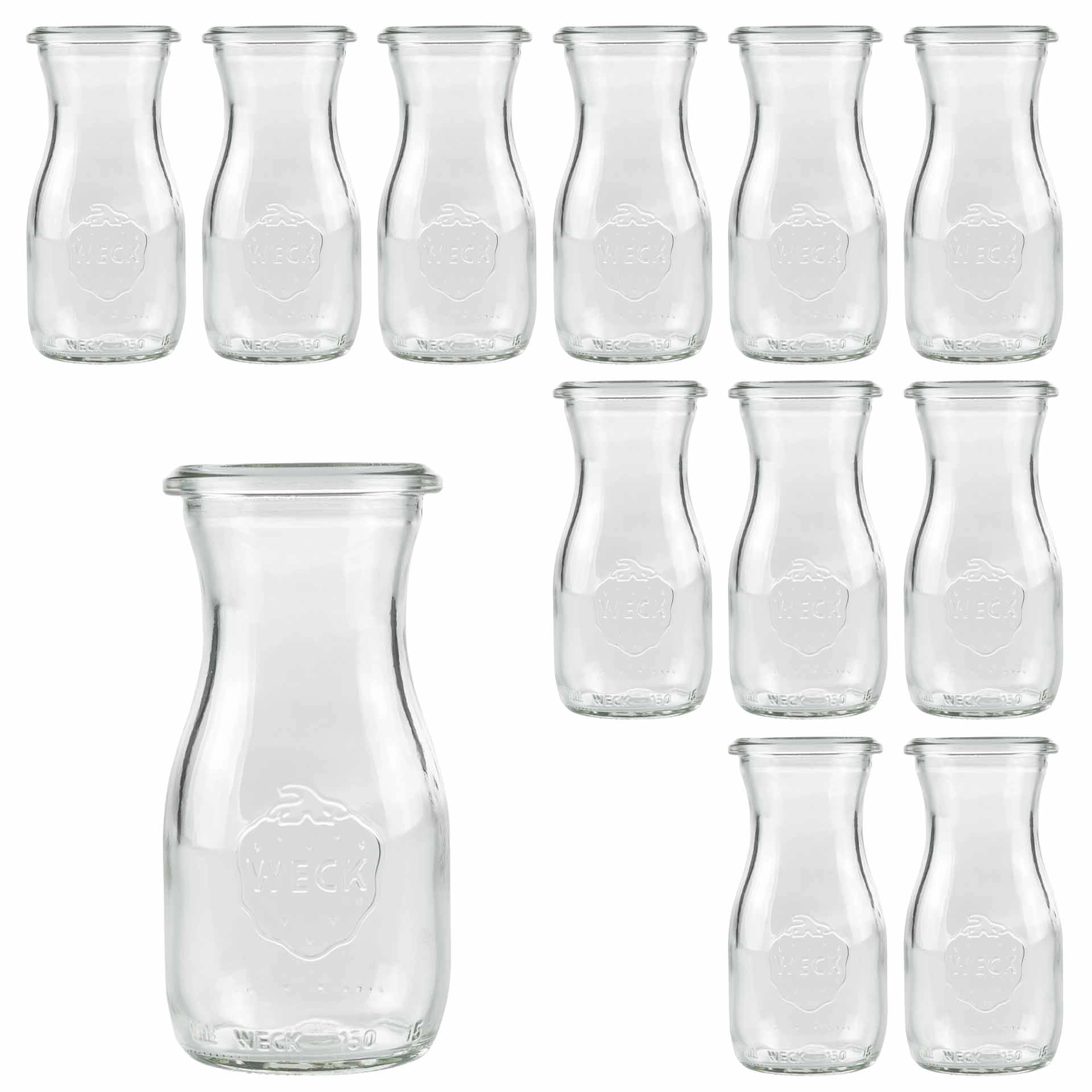 WECK Culinare Glaskaraffe 125 ml, 12er Karton