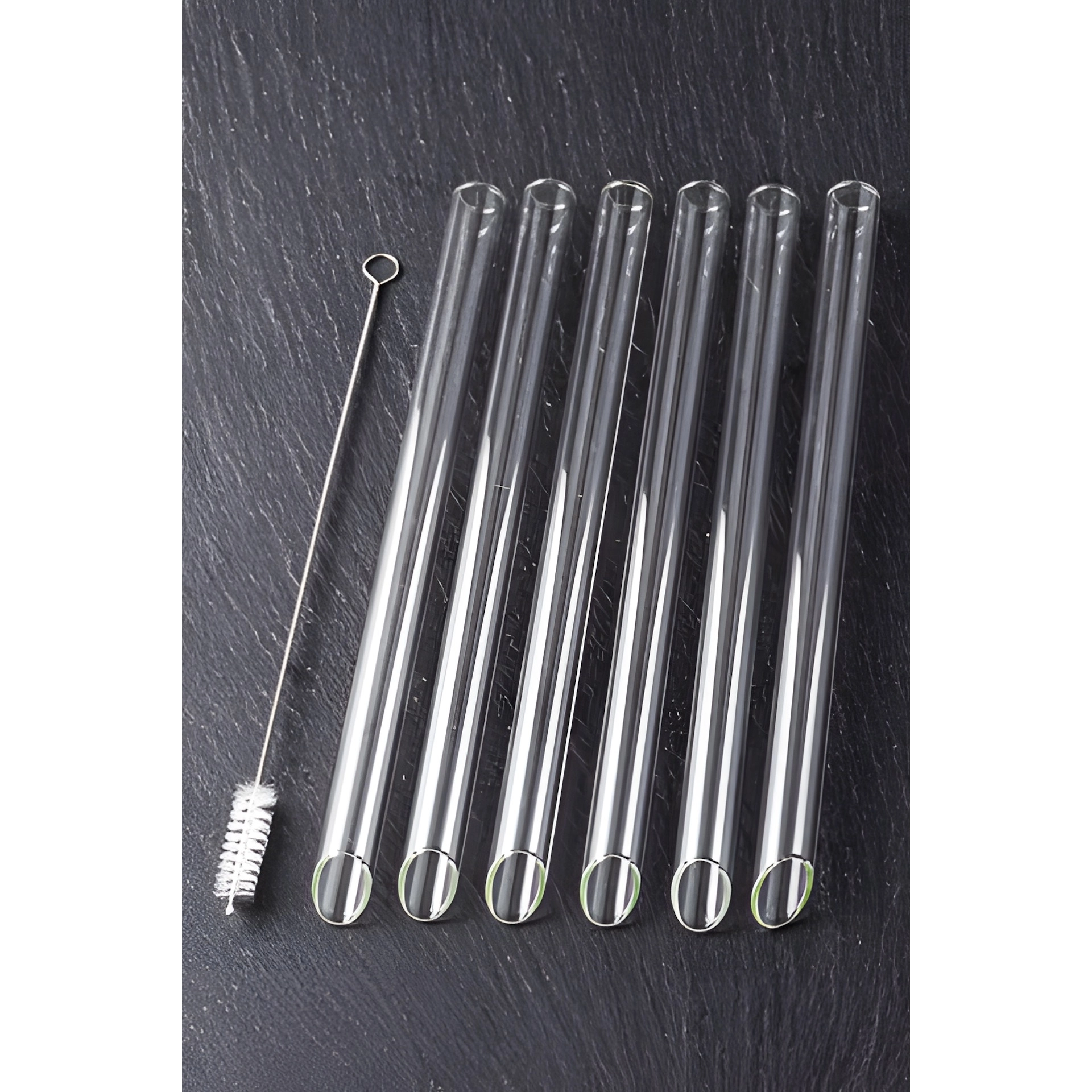 Bubble Tea Glastrinkhalme 21 cm, Ø 14 mm, 6 Stück