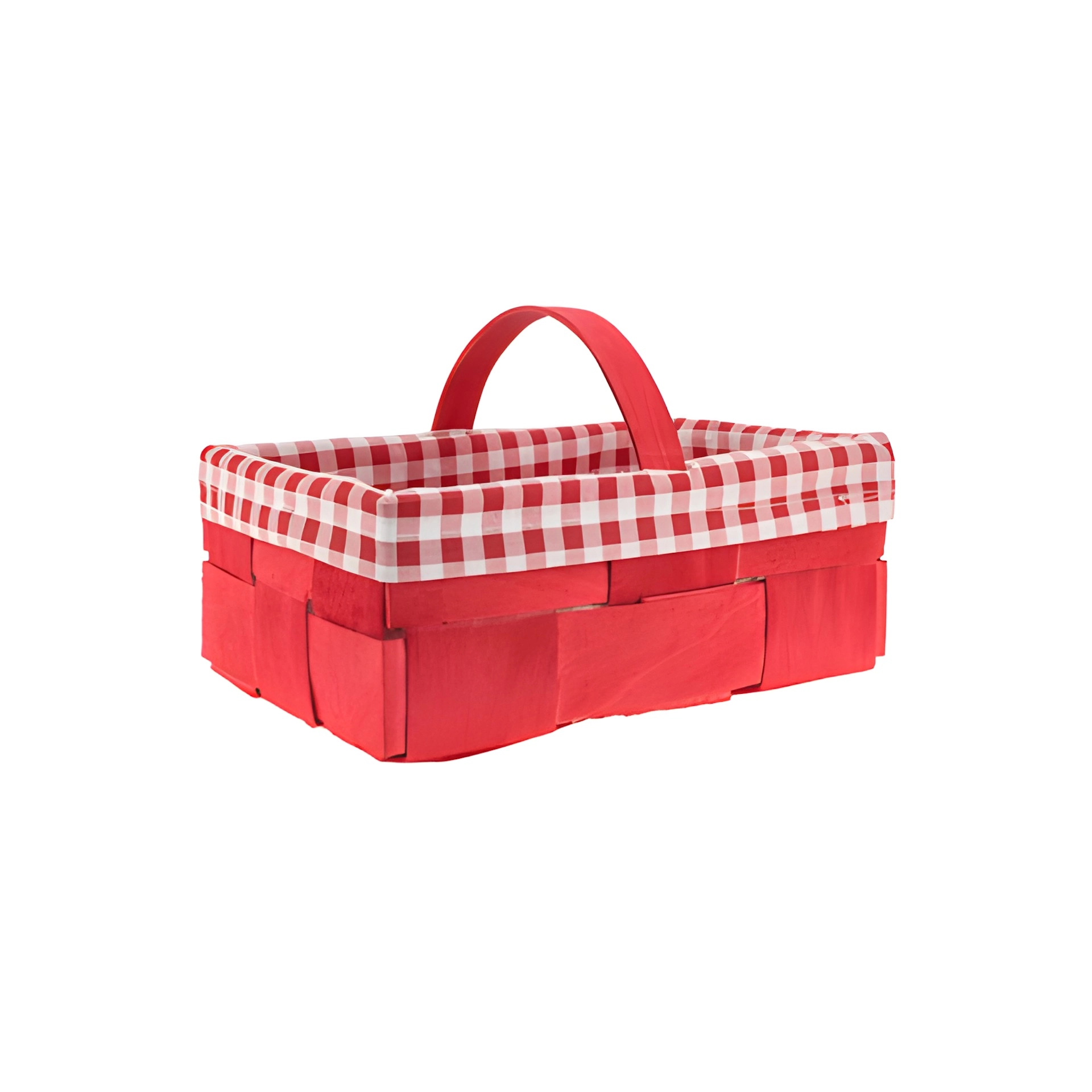Spankorb mit Stoffbezug 27 x 18 x 10 cm rot