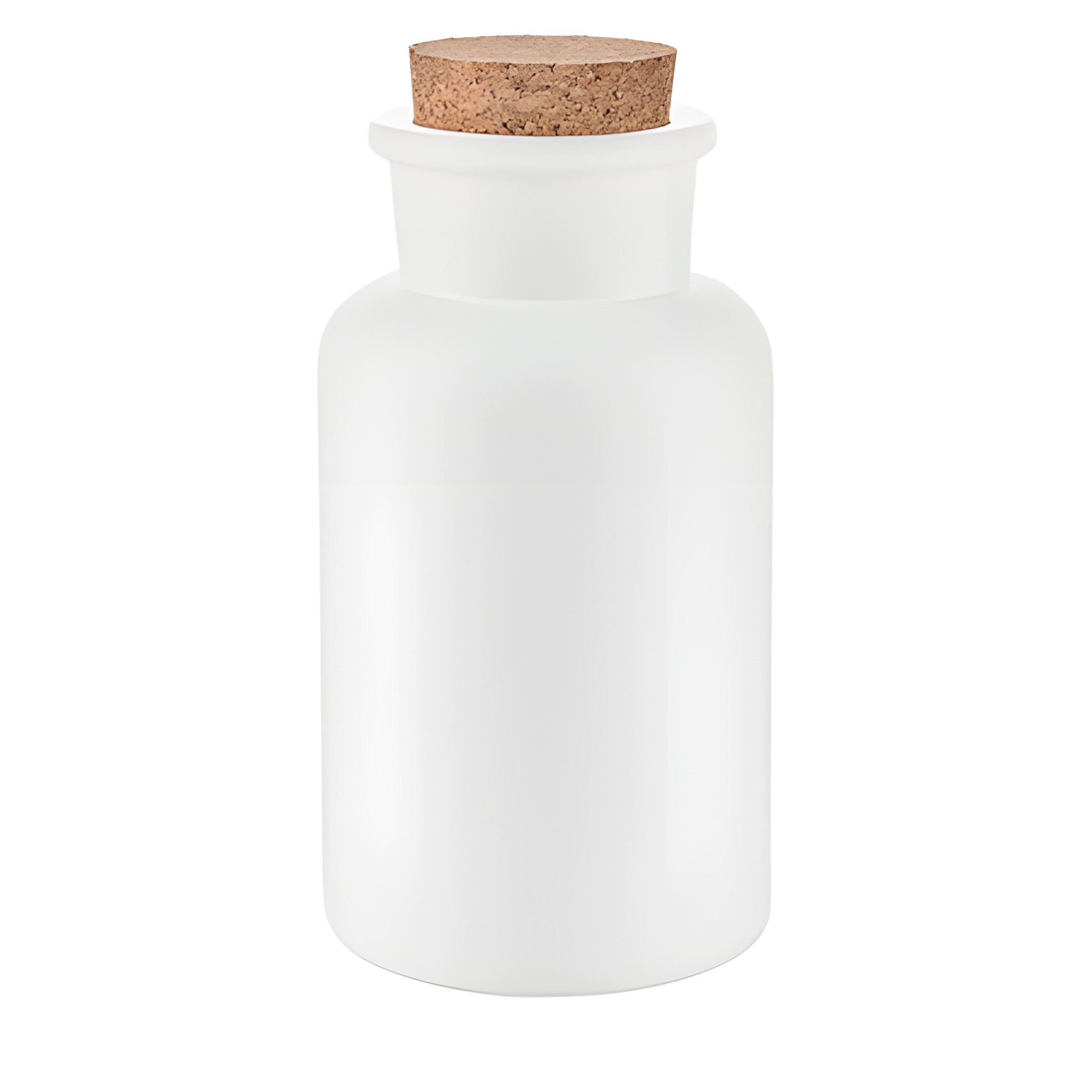 Korkenglas 300 ml weiß matt beschichtet