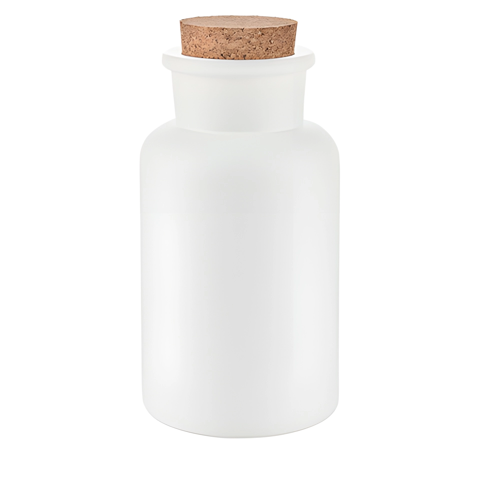 Korkenglas 300 ml weiß matt beschichtet