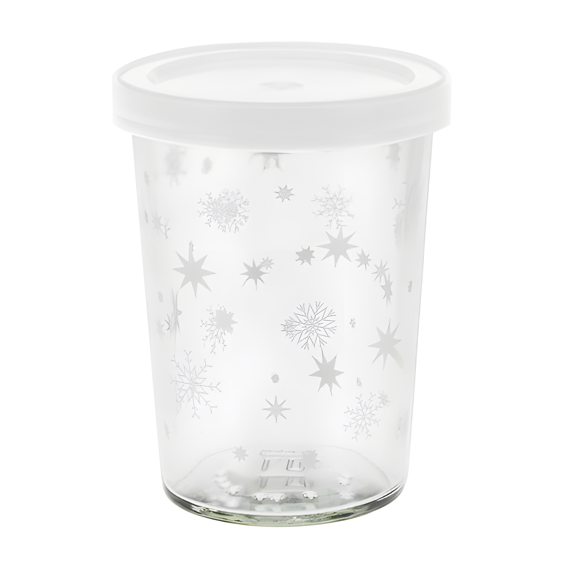 Becherglas 150 ml 'Sterne weiß'