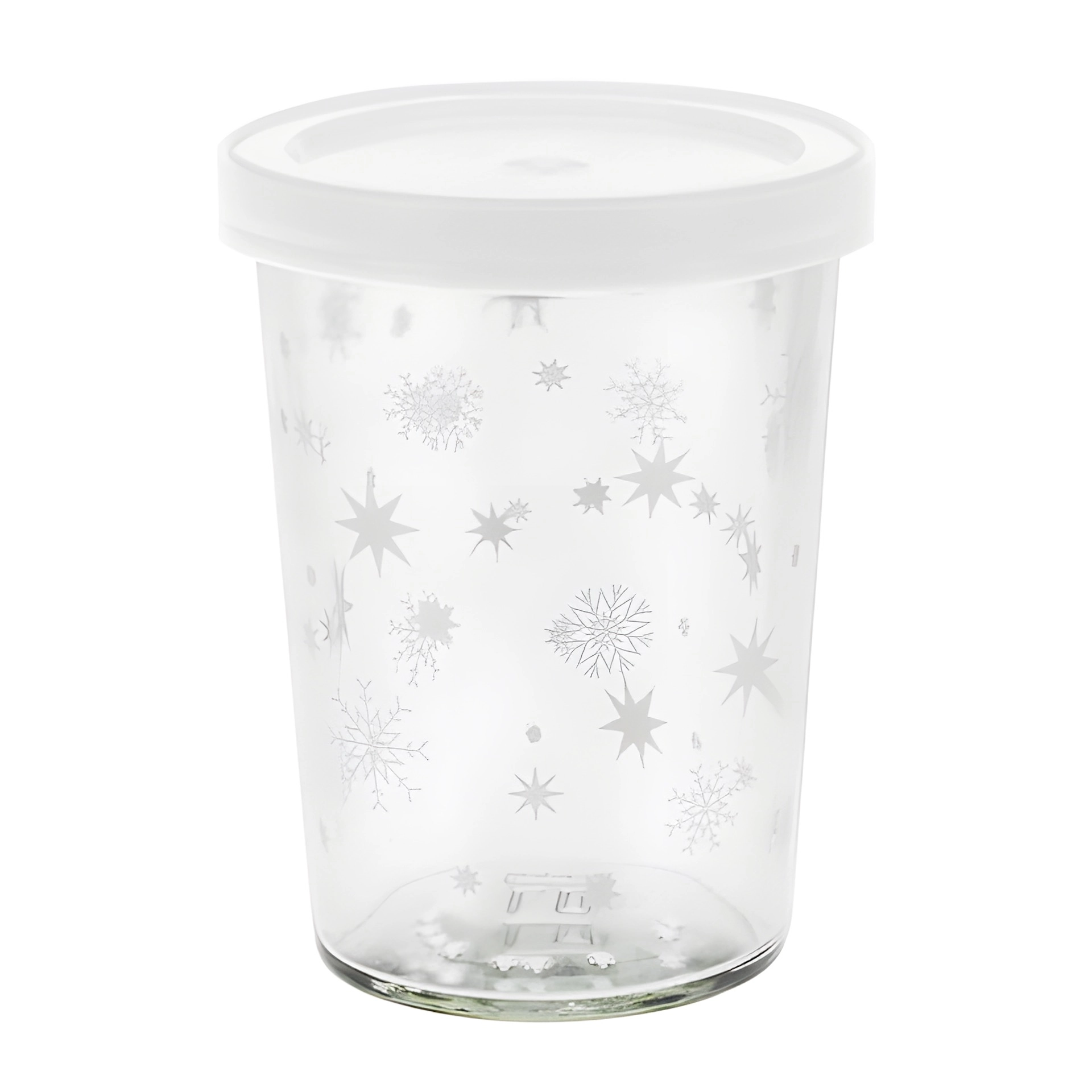 Becherglas 150 ml 'Sterne weiß'