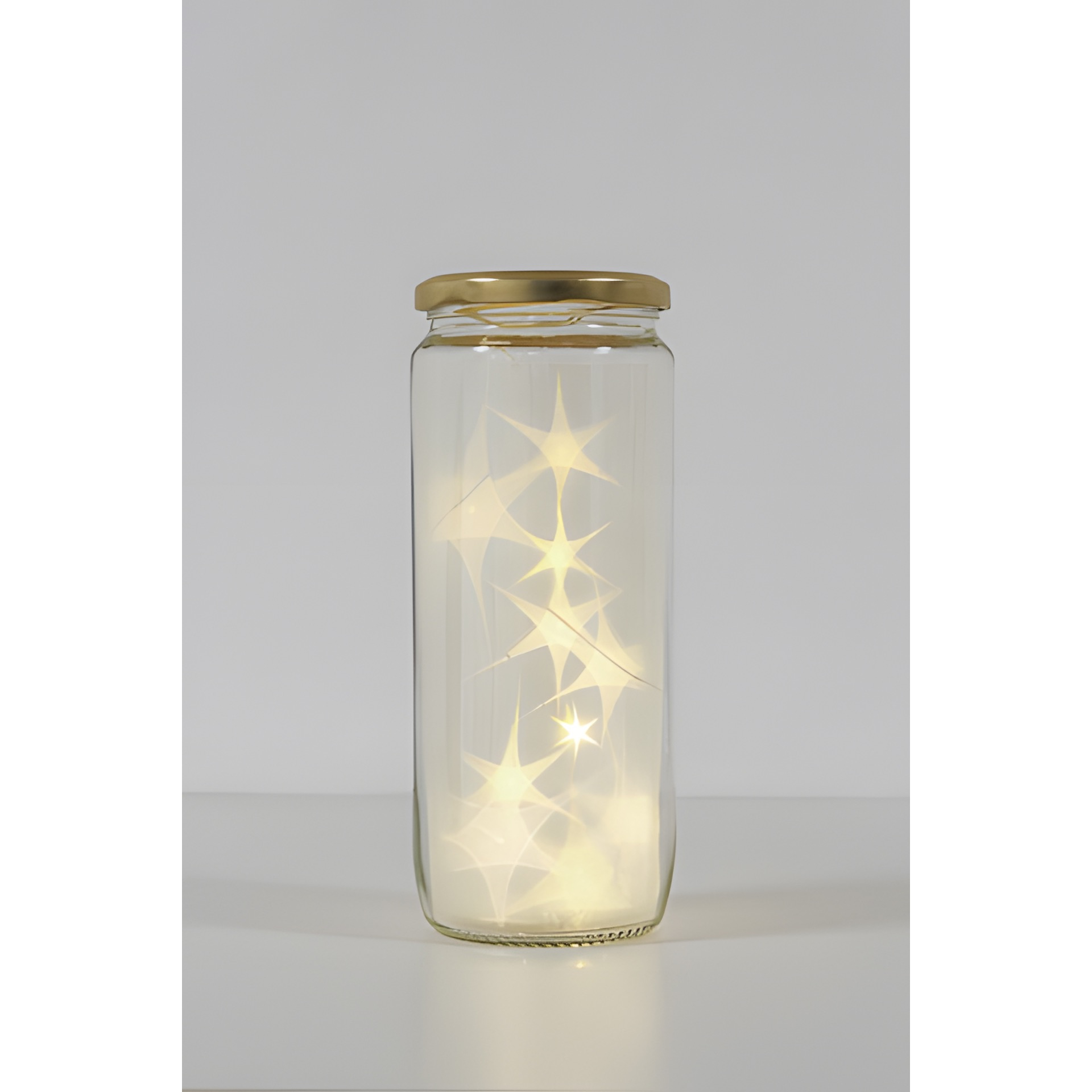 Lichterkette mit 10 LEDs weiß, Minibatteriefach